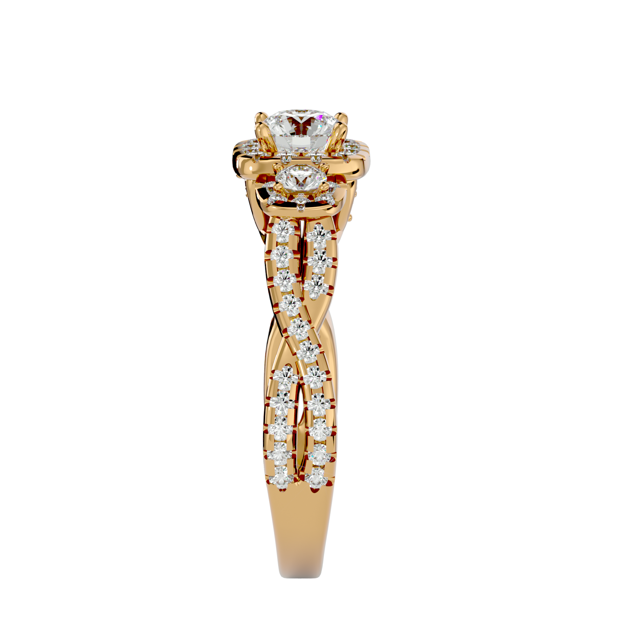 HOH Cia Diamond Three Stone Ring