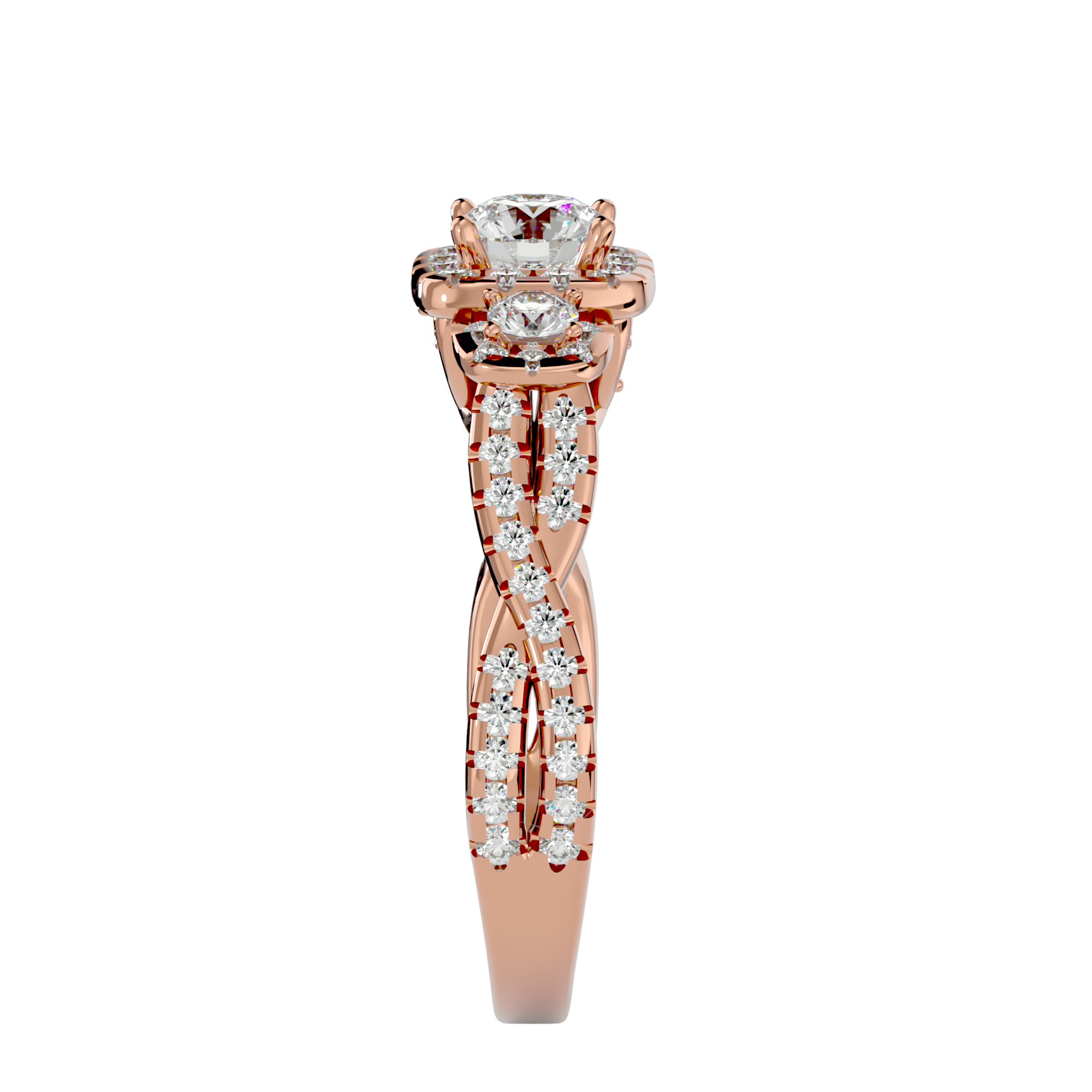 HOH Cia Diamond Three Stone Ring