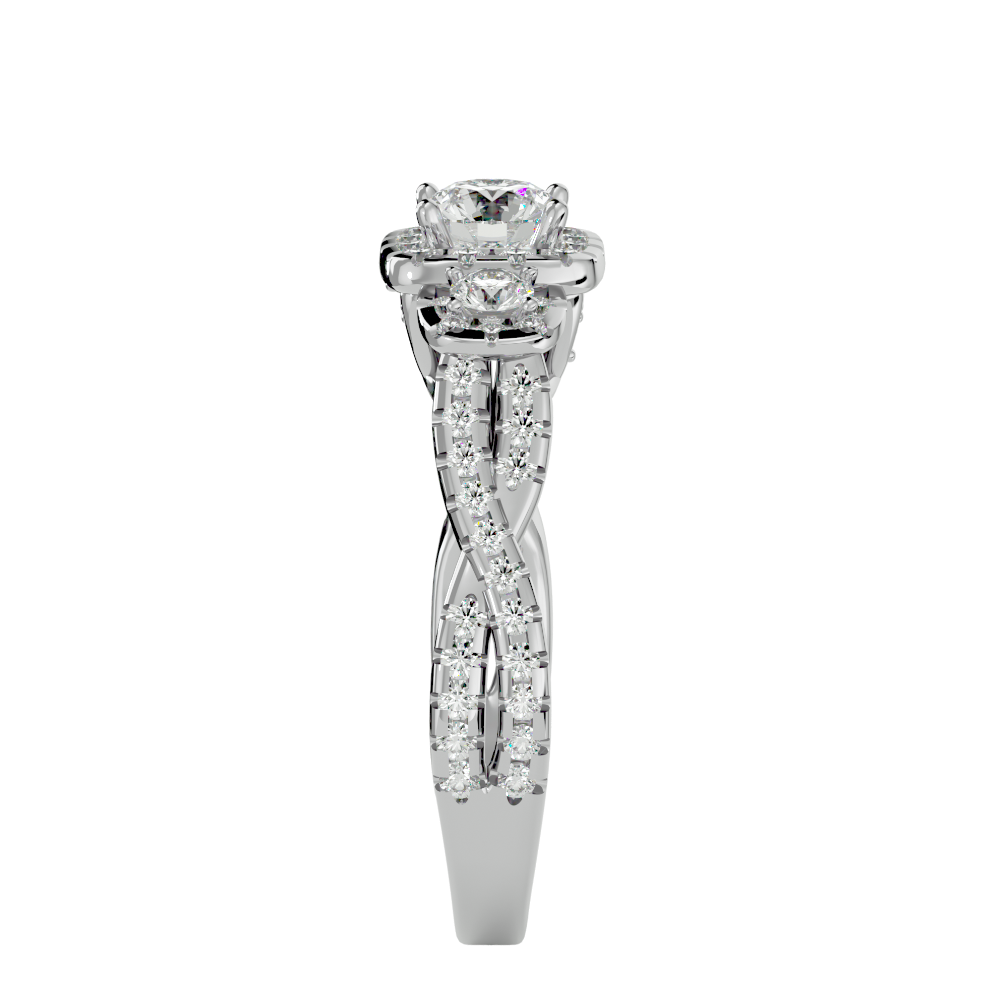 HOH Cia Diamond Three Stone Ring