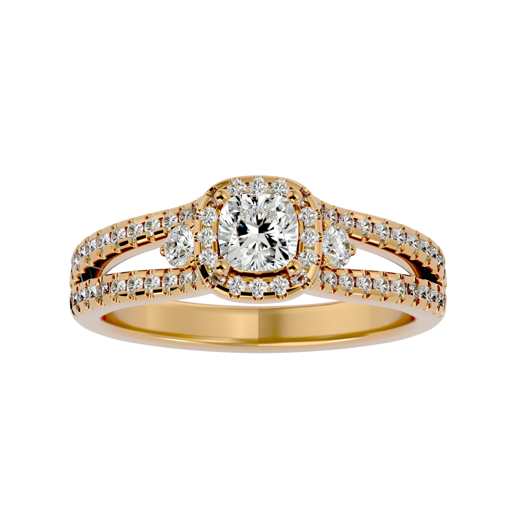 HOH Rosa Diamond Three Stone Ring