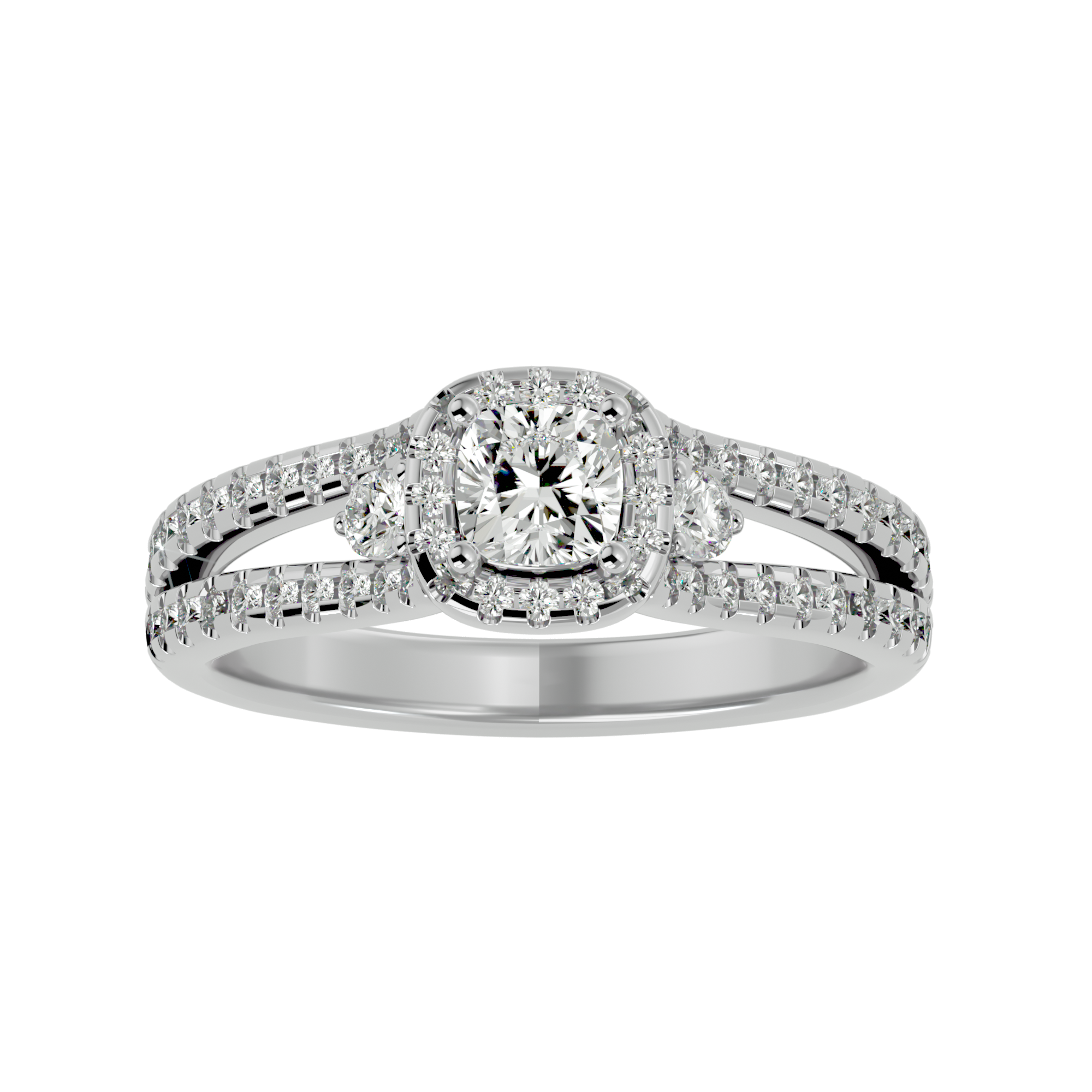 HOH Rosa Diamond Three Stone Ring