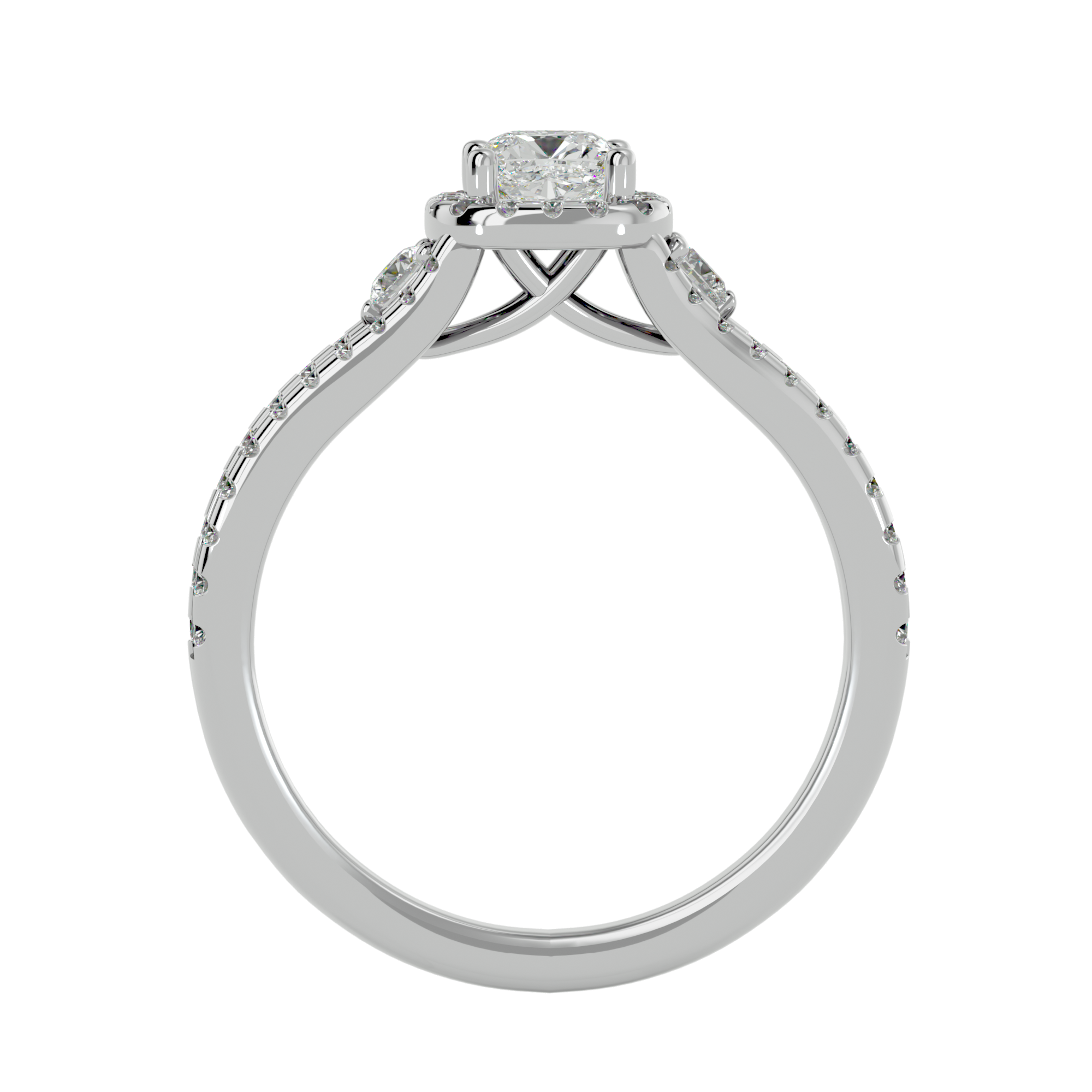 HOH Rosa Diamond Three Stone Ring