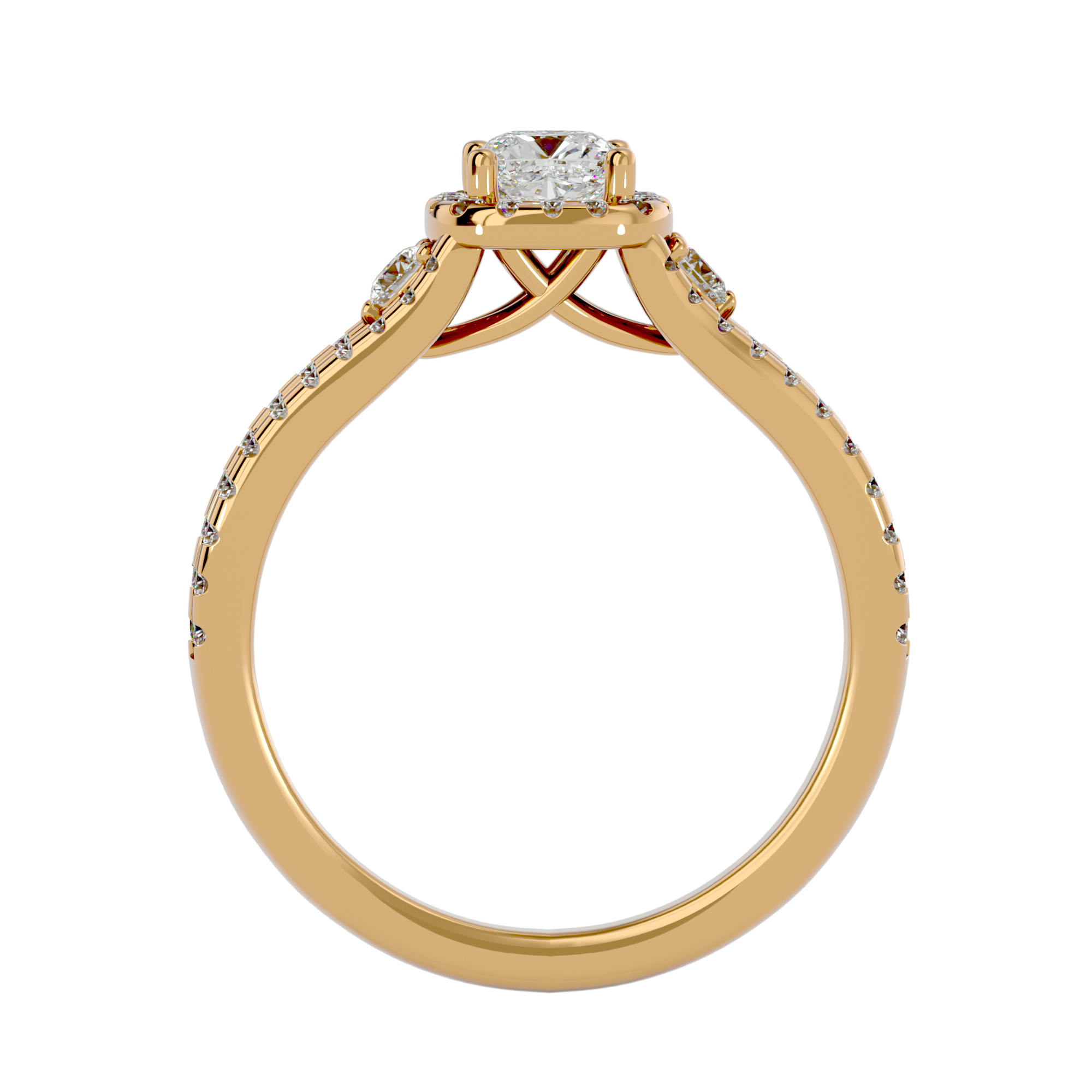 HOH Rosa Diamond Three Stone Ring