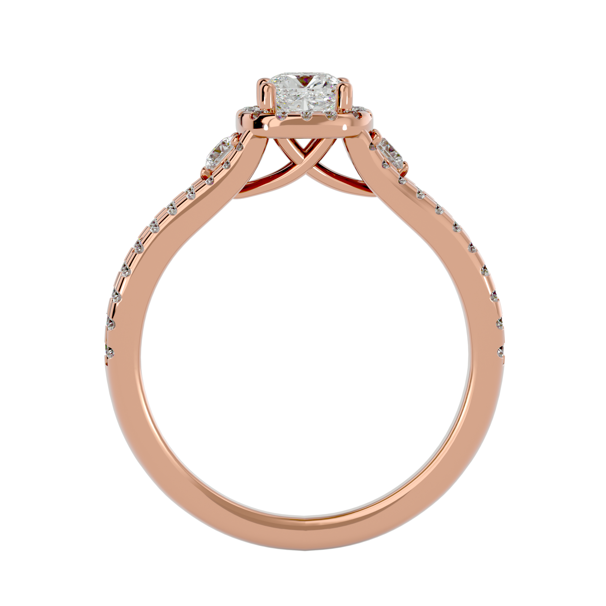 HOH Rosa Diamond Three Stone Ring