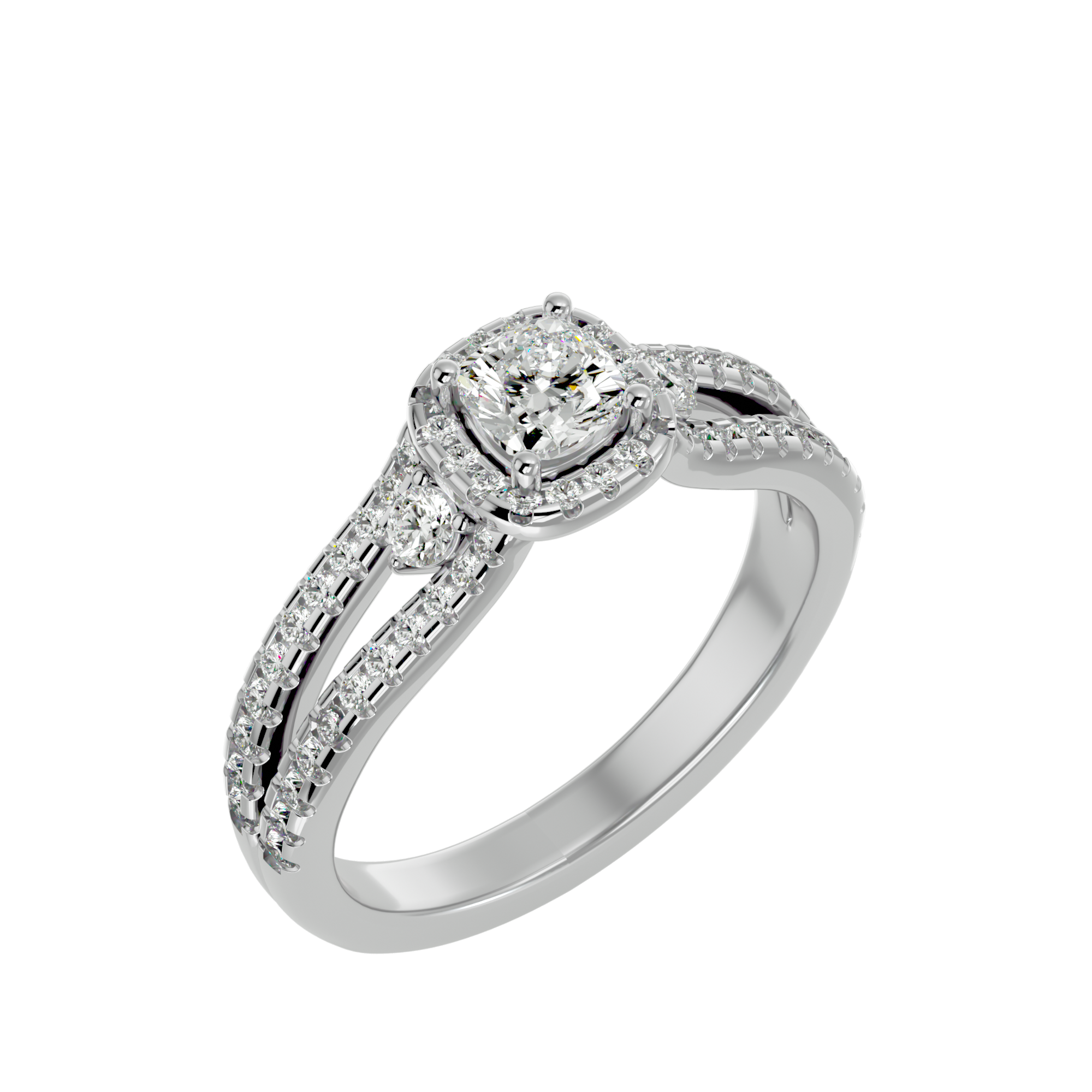 HOH Rosa Diamond Three Stone Ring