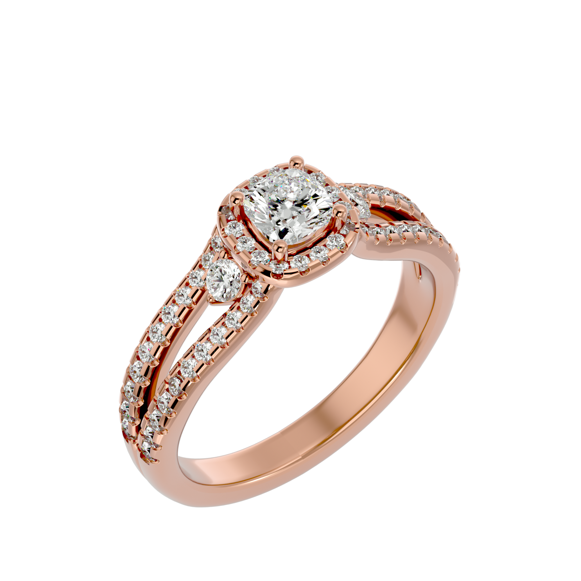 HOH Rosa Diamond Three Stone Ring