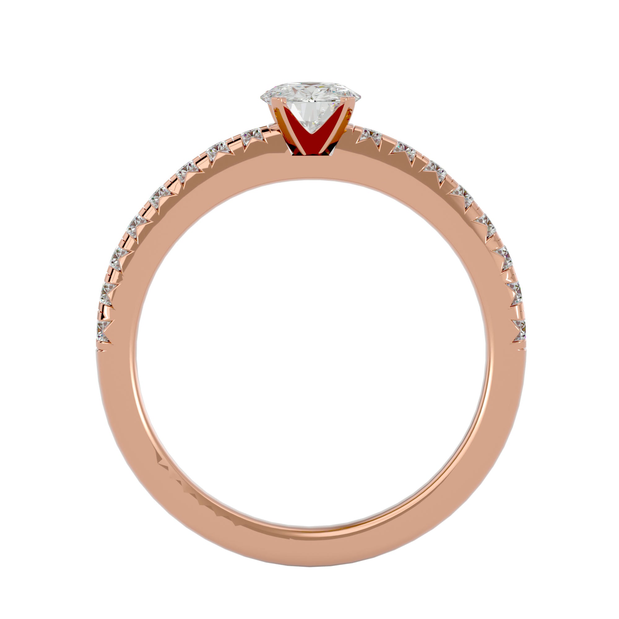 HOH Zavian Diamond Solitaire Ring