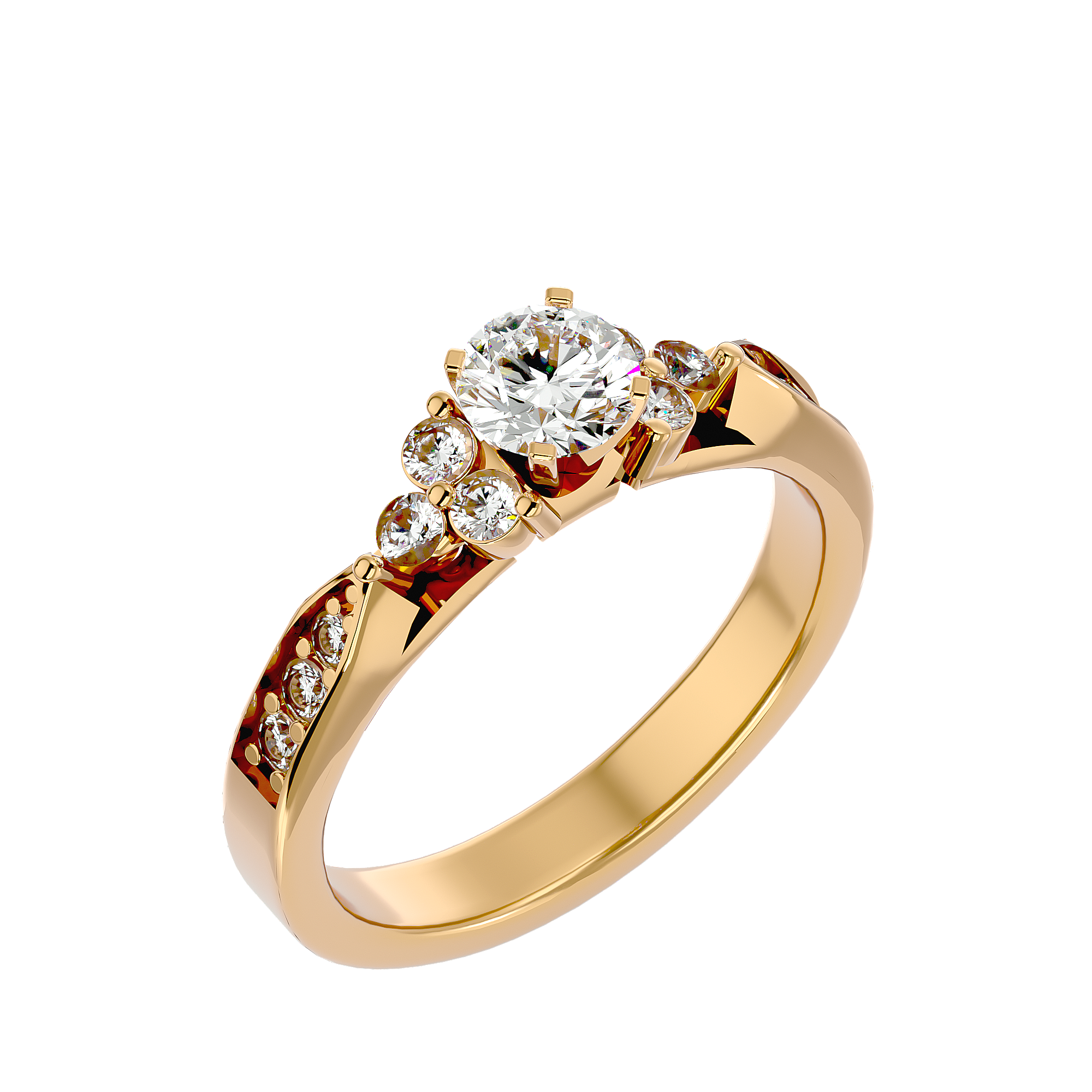 HOH Autumn Diamond Solitaire Ring