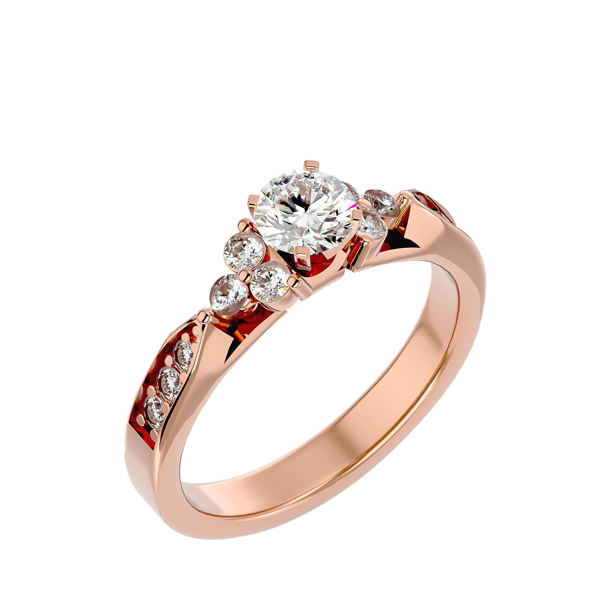 HOH Autumn Diamond Solitaire Ring