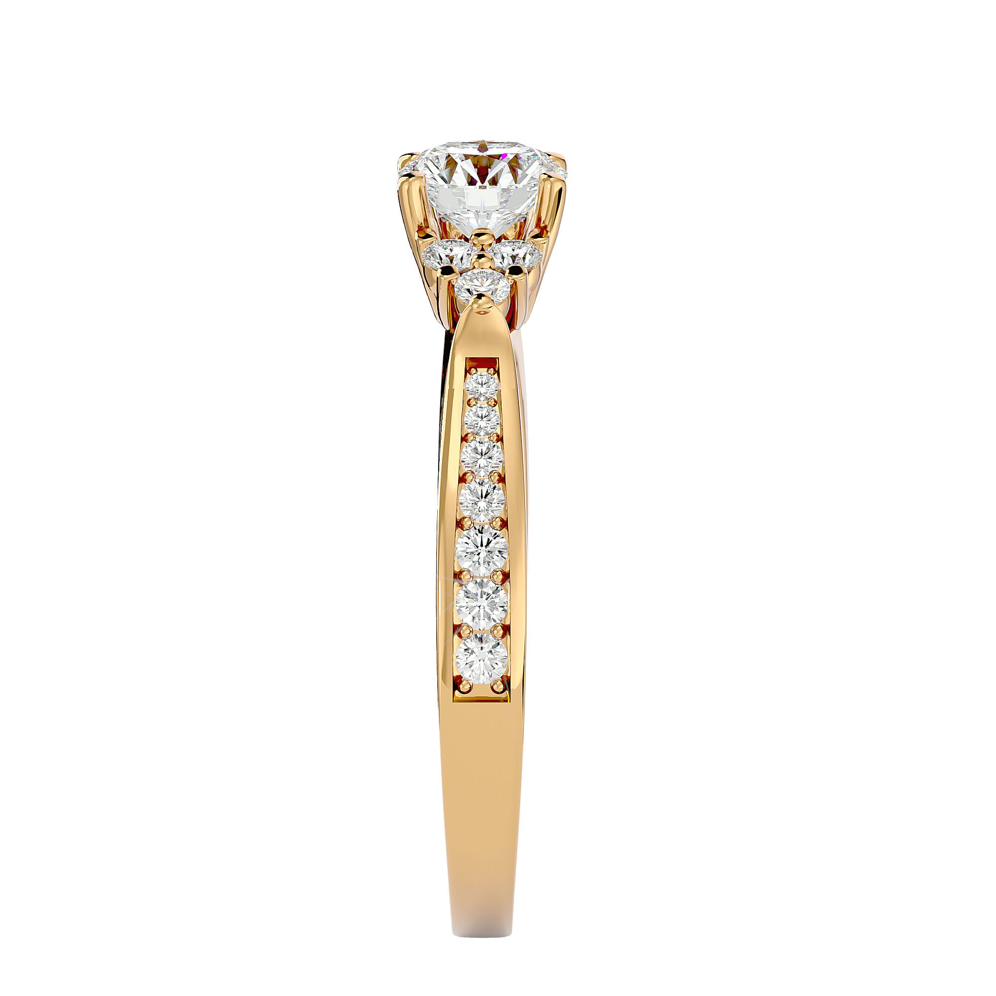 HOH Daisy Diamond Solitaire Ring