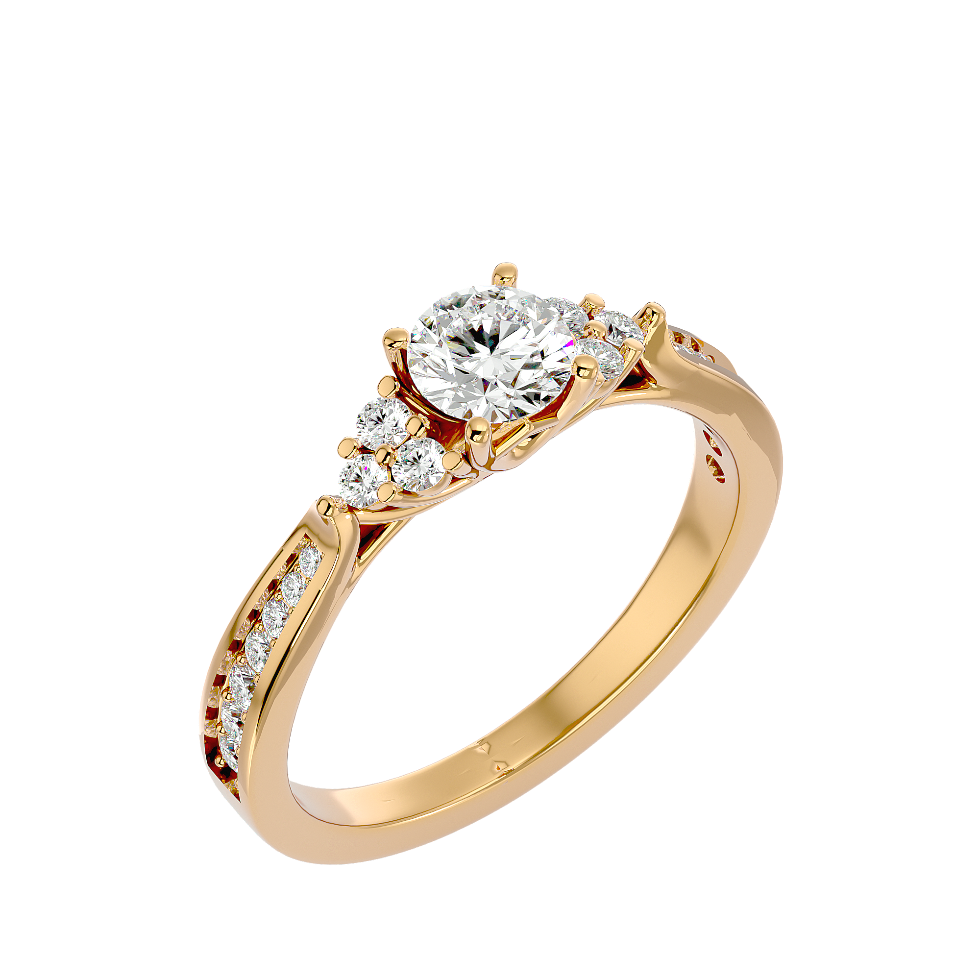 HOH Daisy Diamond Solitaire Ring