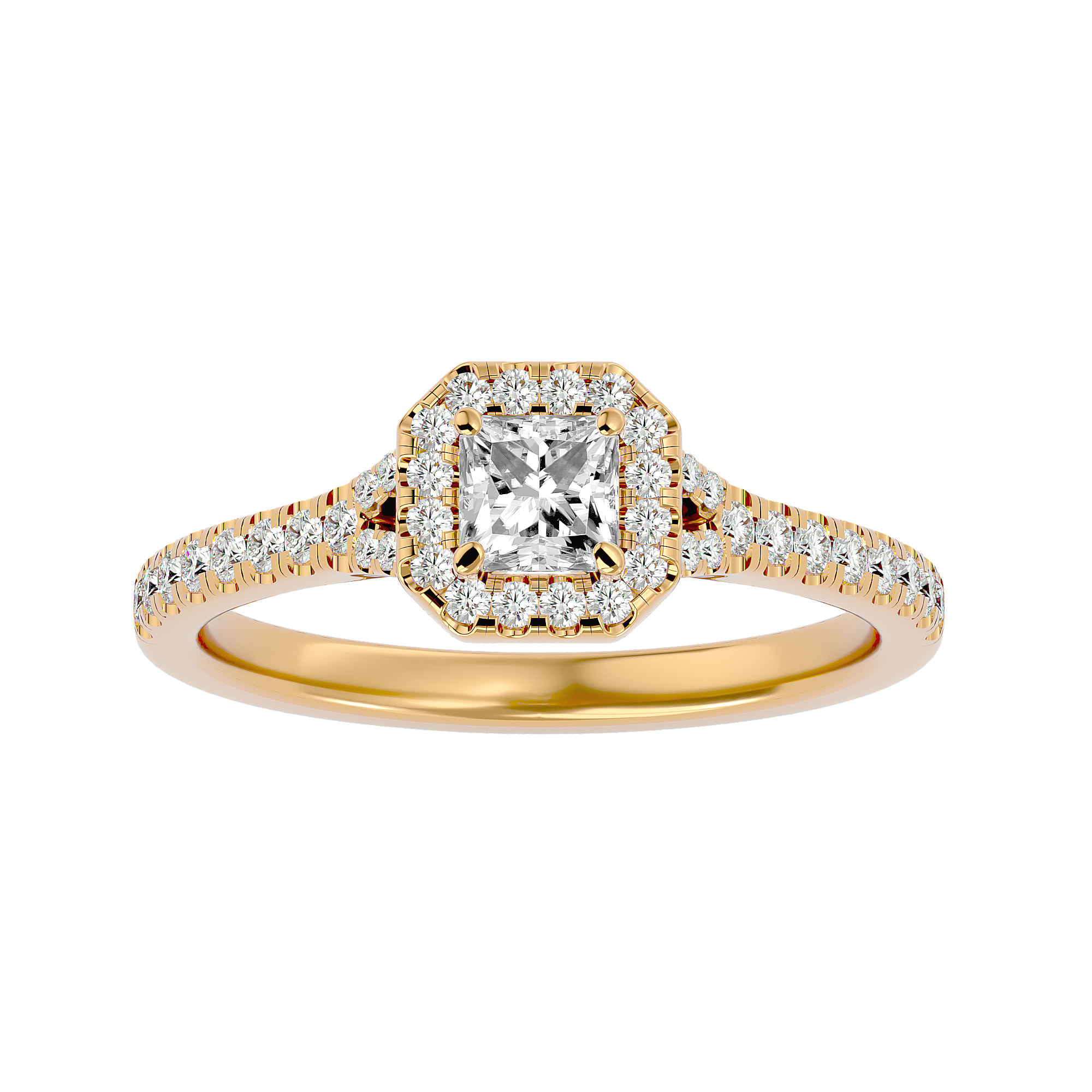 HOH Brigitte Diamond Halo Ring