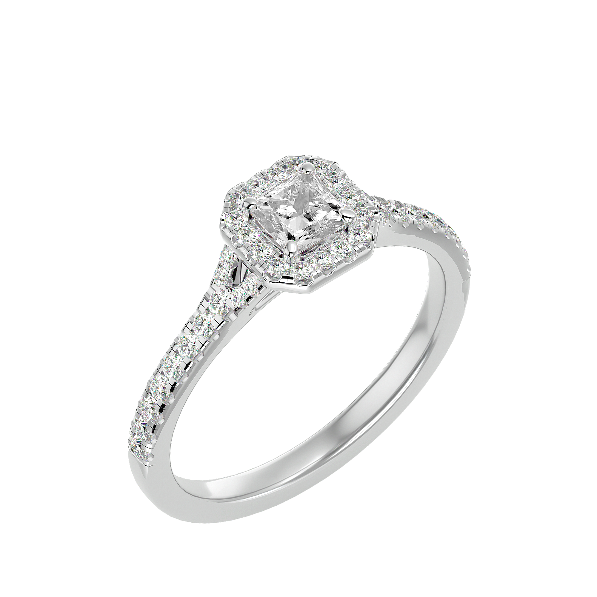 HOH Brigitte Diamond Halo Ring