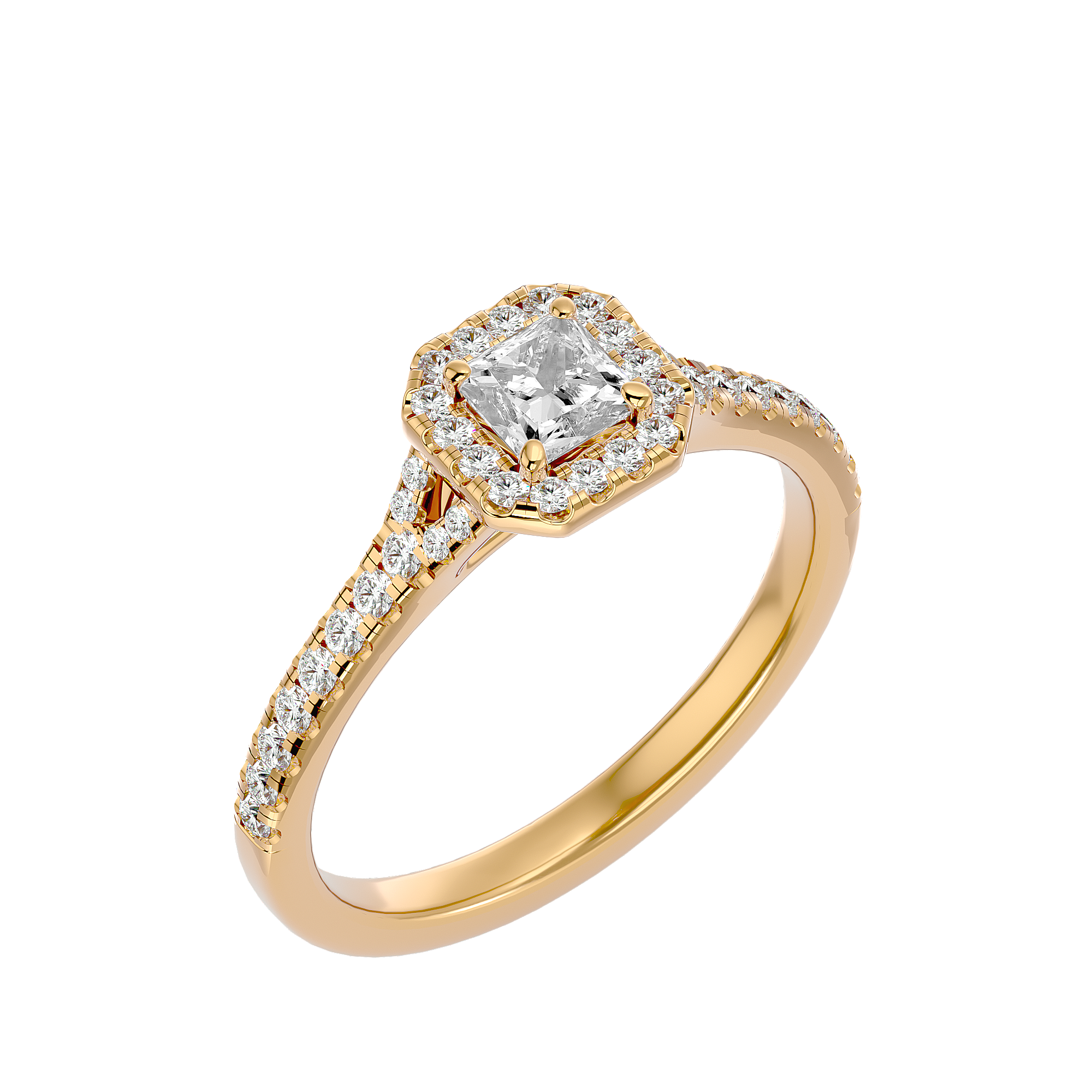HOH Brigitte Diamond Halo Ring