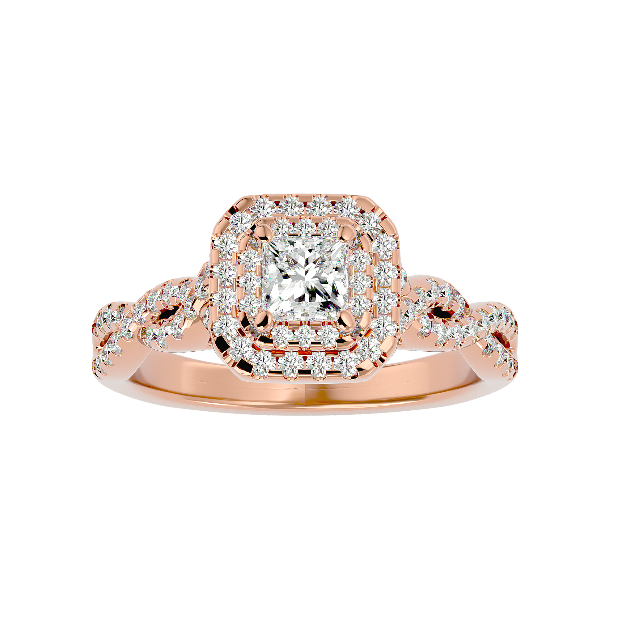 HOH Candida Diamond Halo Ring