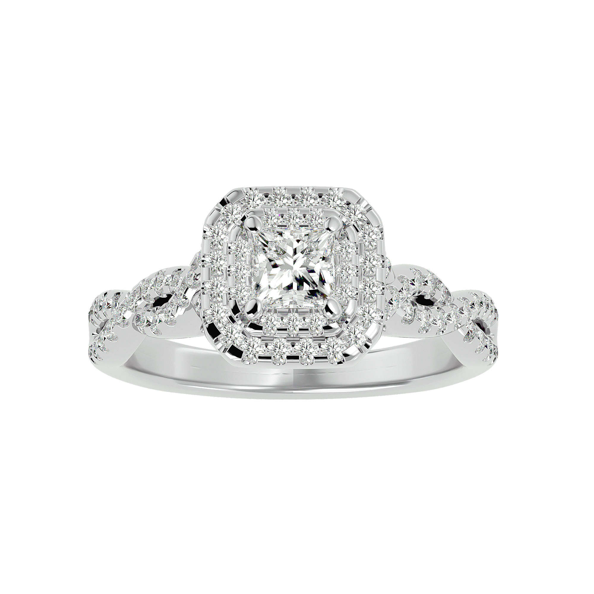 HOH Candida Diamond Halo Ring