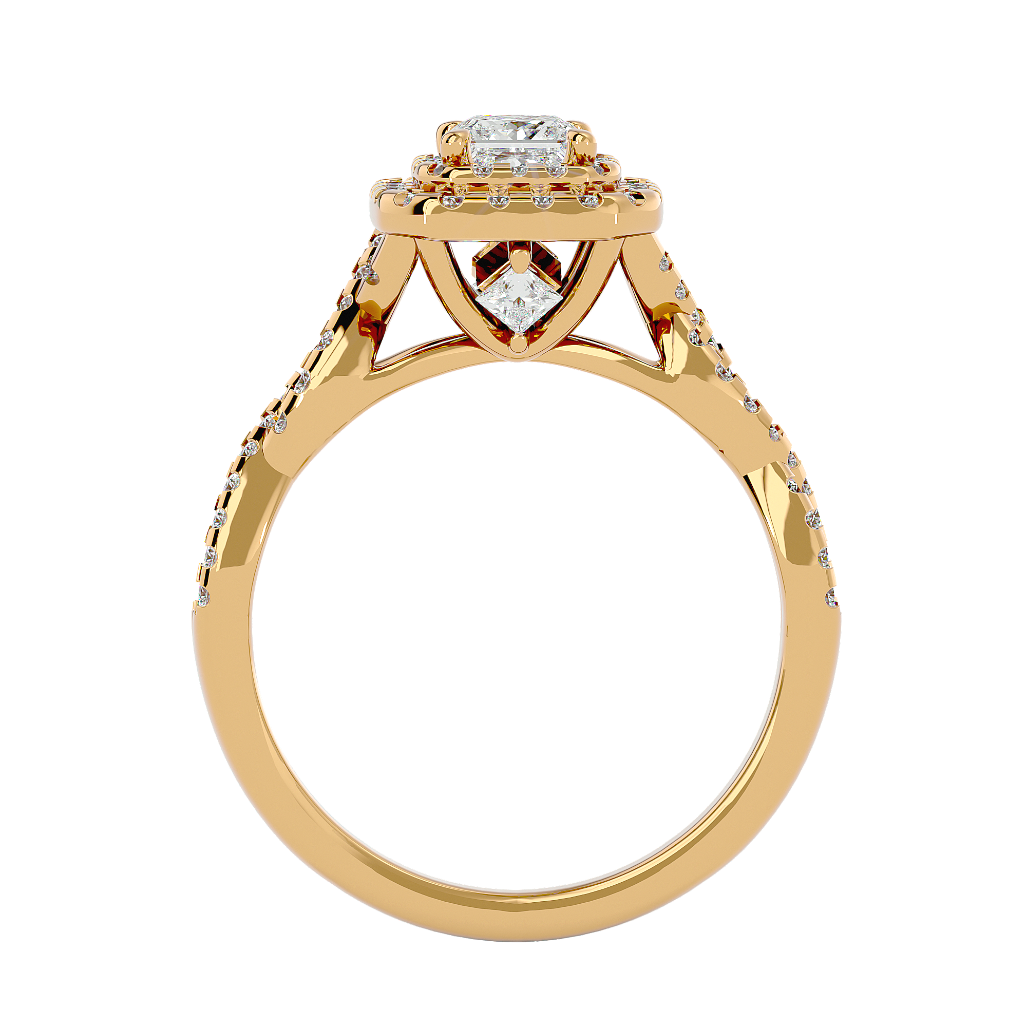HOH Candida Diamond Halo Ring