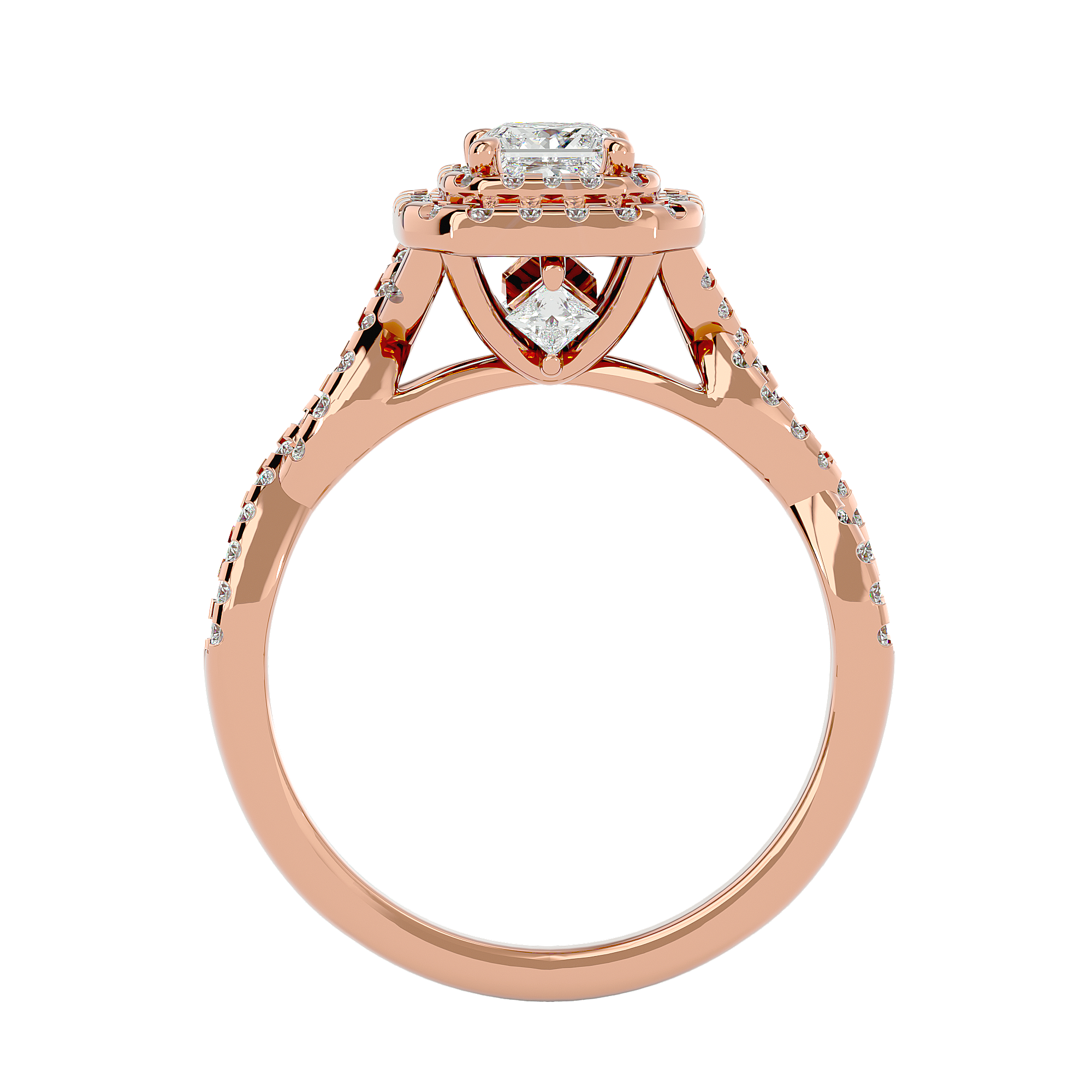 HOH Candida Diamond Halo Ring