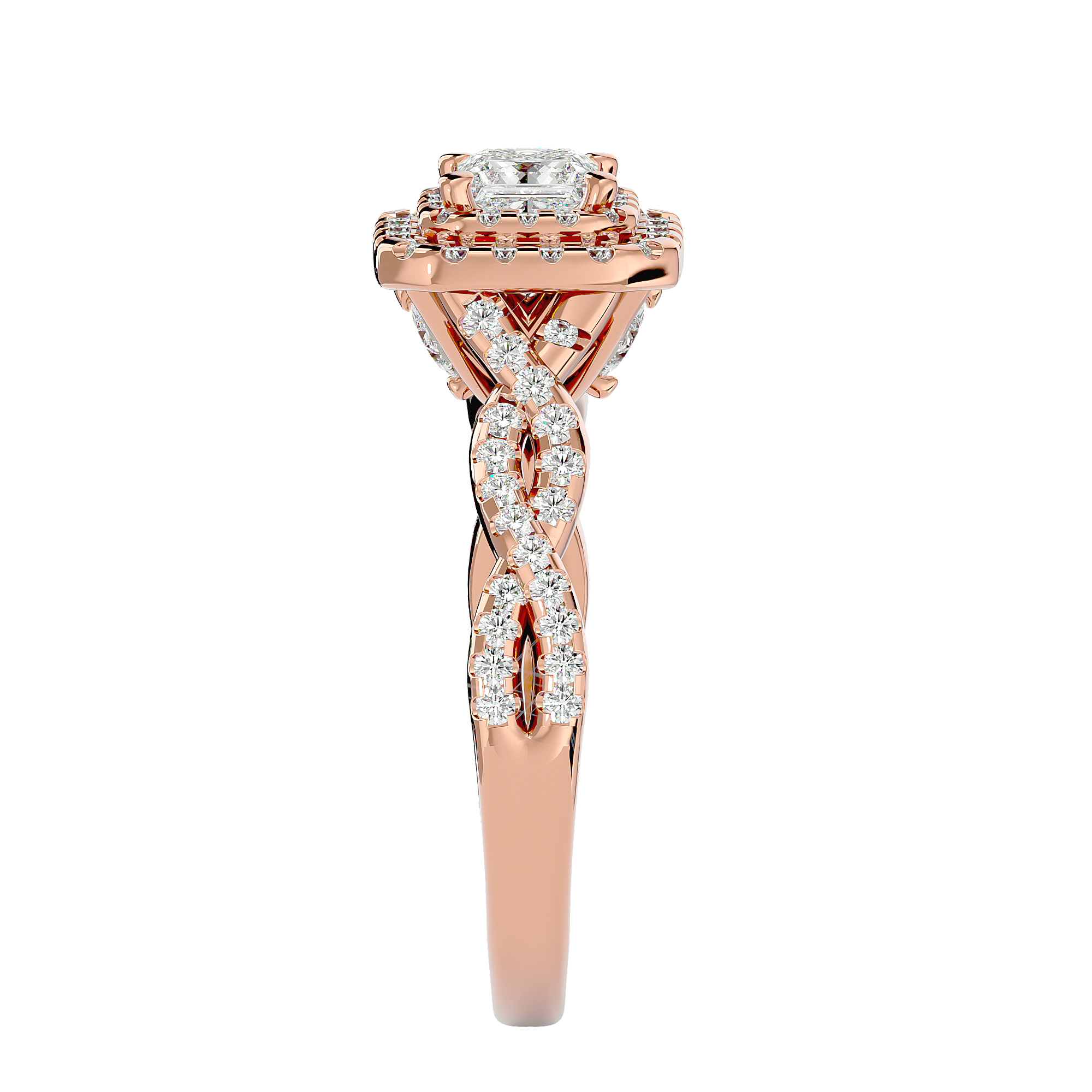 HOH Candida Diamond Halo Ring