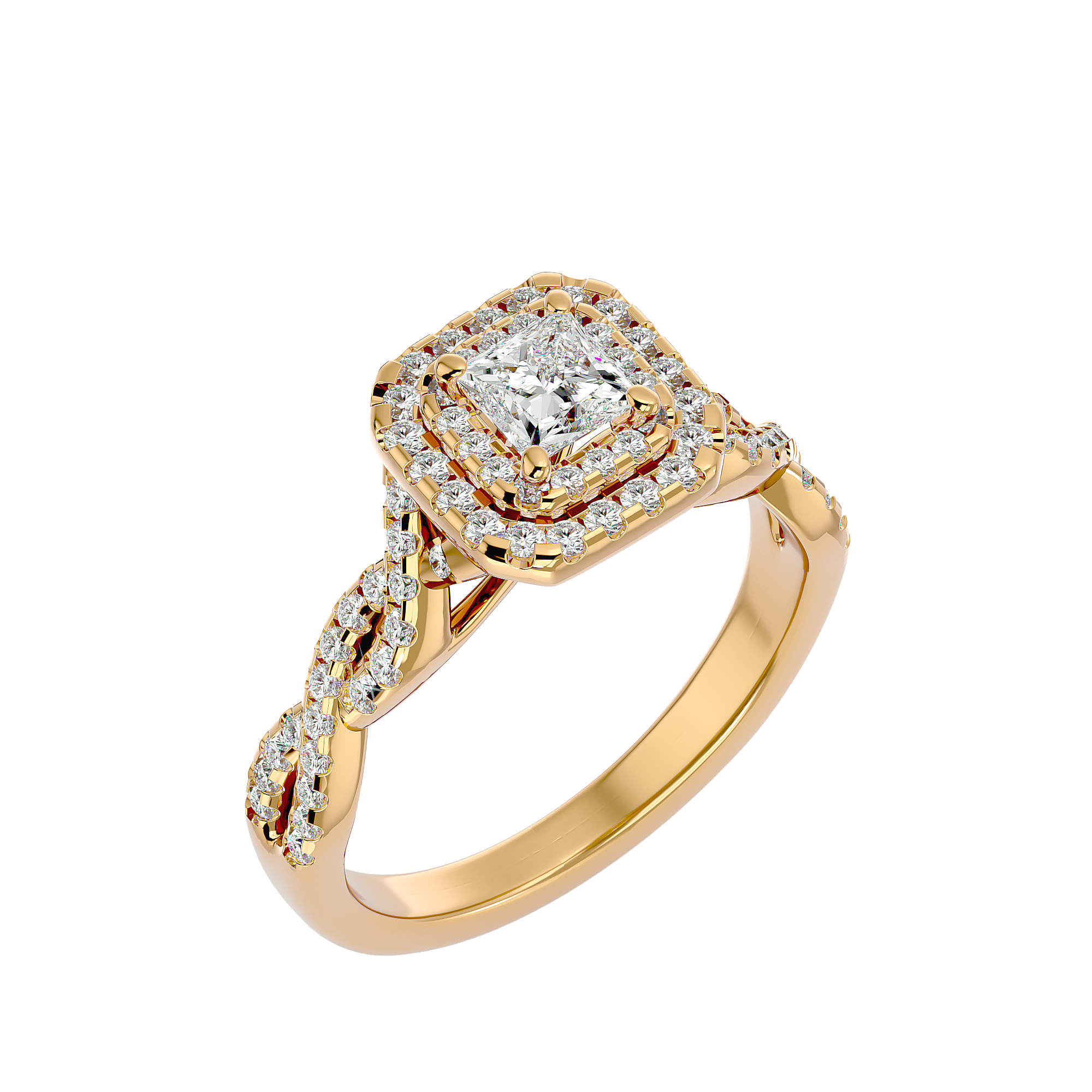 HOH Candida Diamond Halo Ring