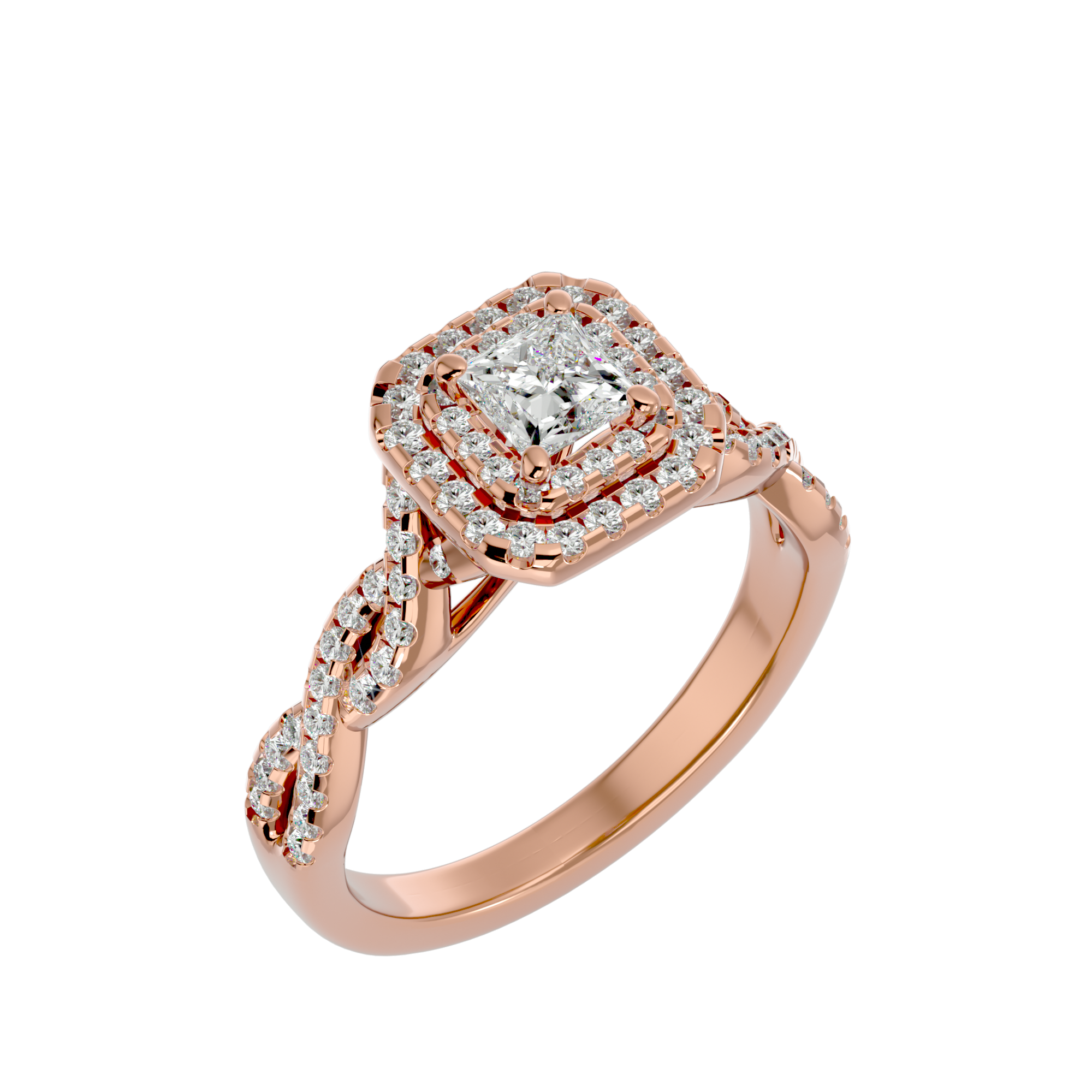 HOH Candida Diamond Halo Ring
