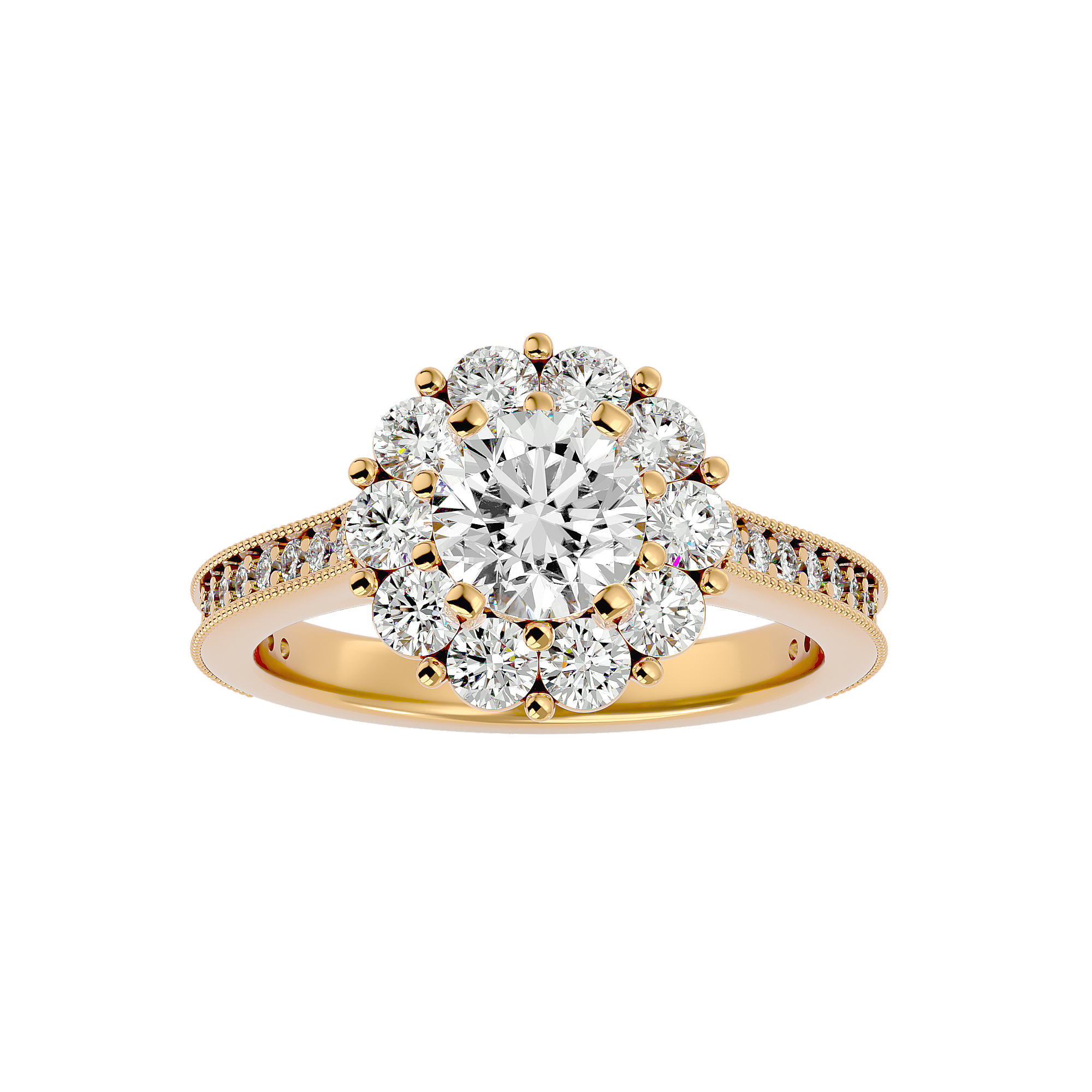 HOH Emmanuella Diamond Halo Ring