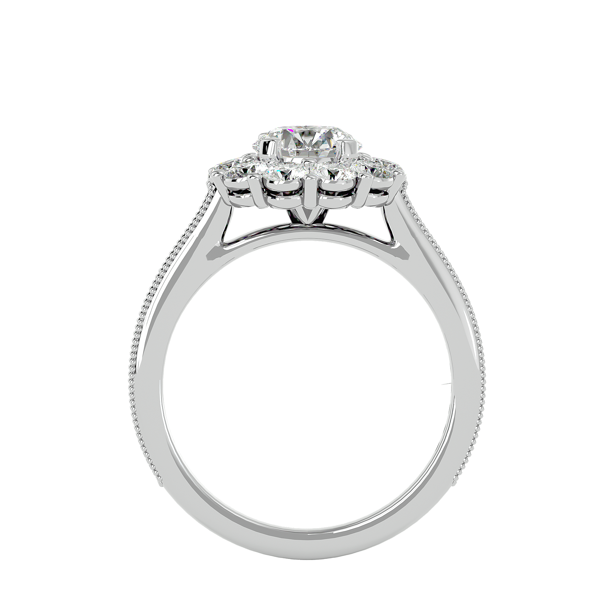 HOH Emmanuella Diamond Halo Ring