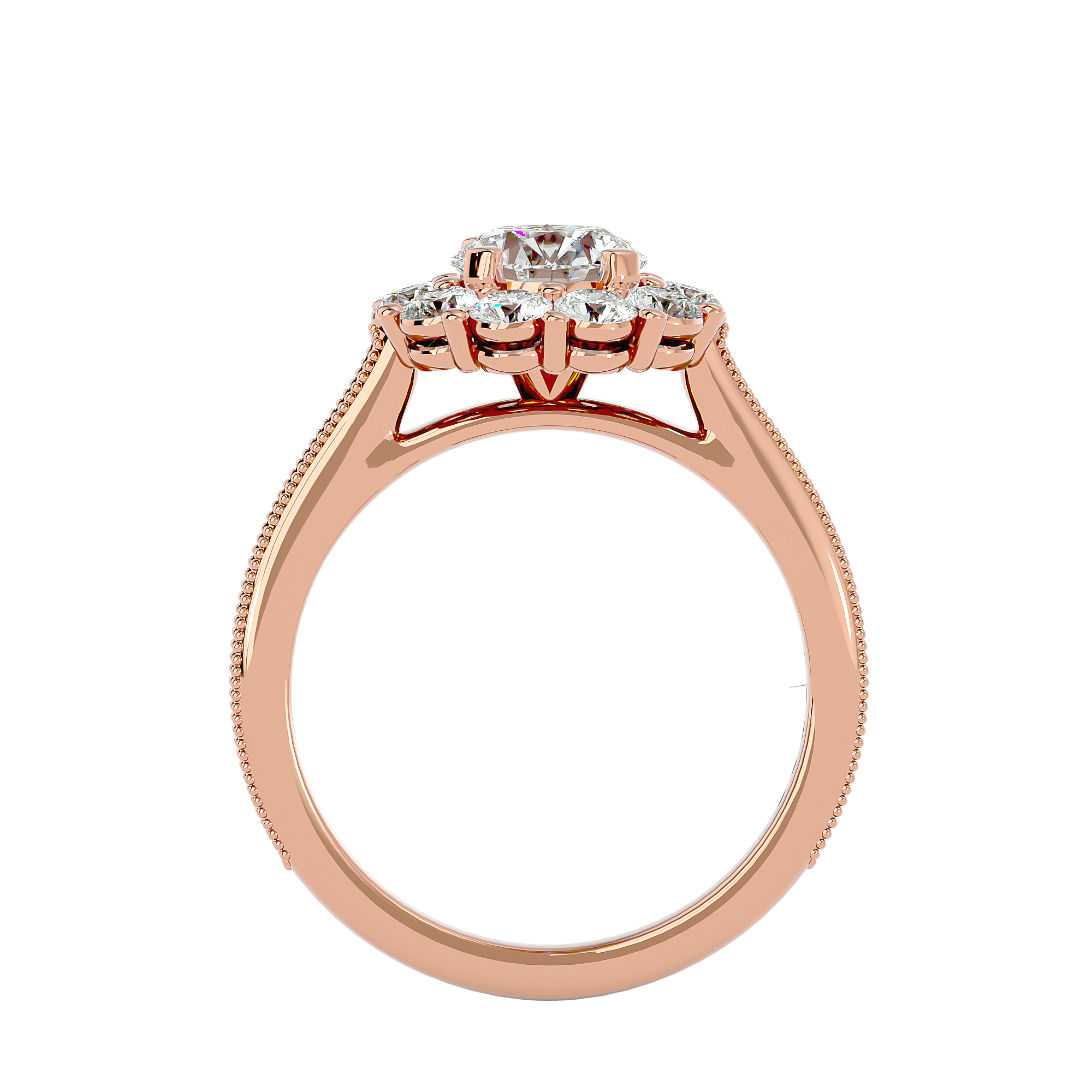 HOH Emmanuella Diamond Halo Ring