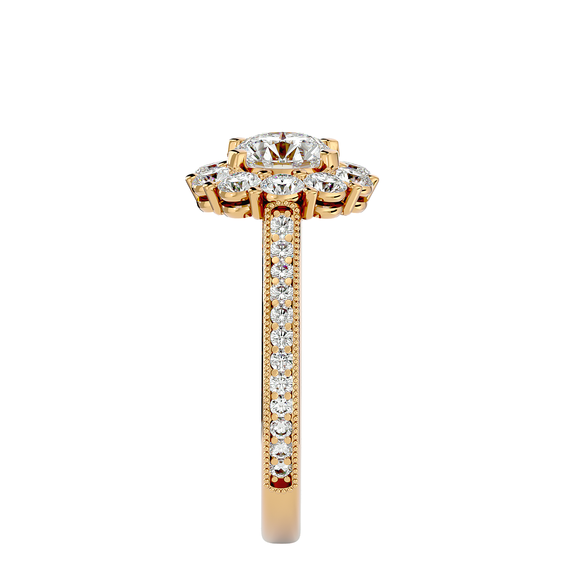 HOH Emmanuella Diamond Halo Ring