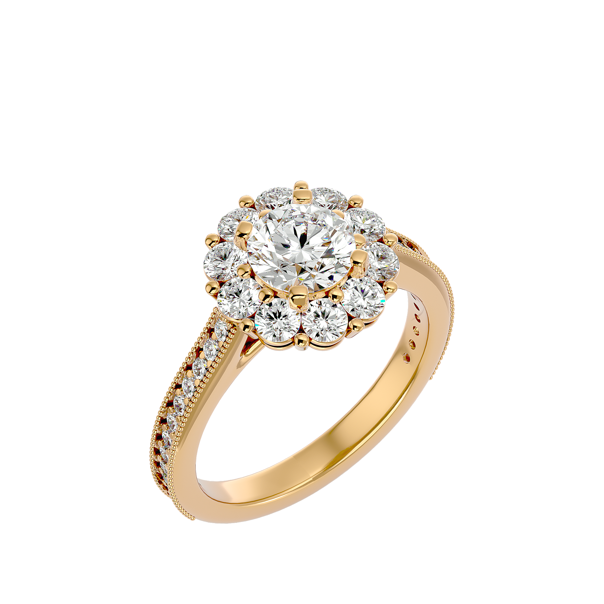 HOH Emmanuella Diamond Halo Ring