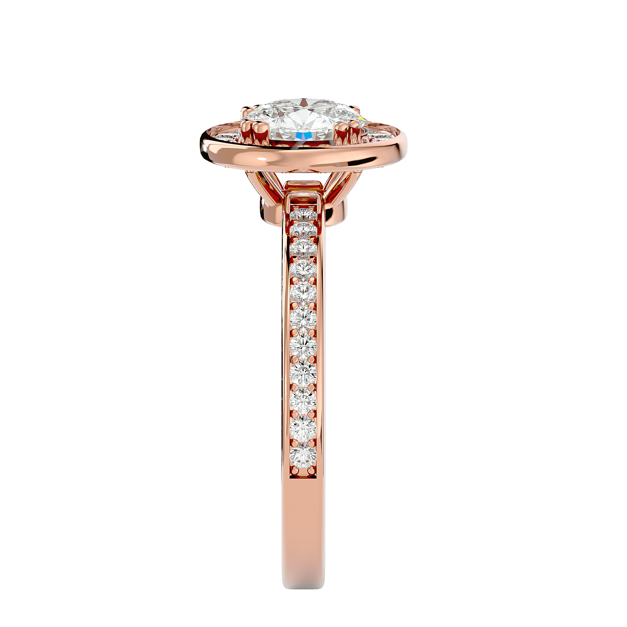 HOH Evangeline Diamond Halo Ring