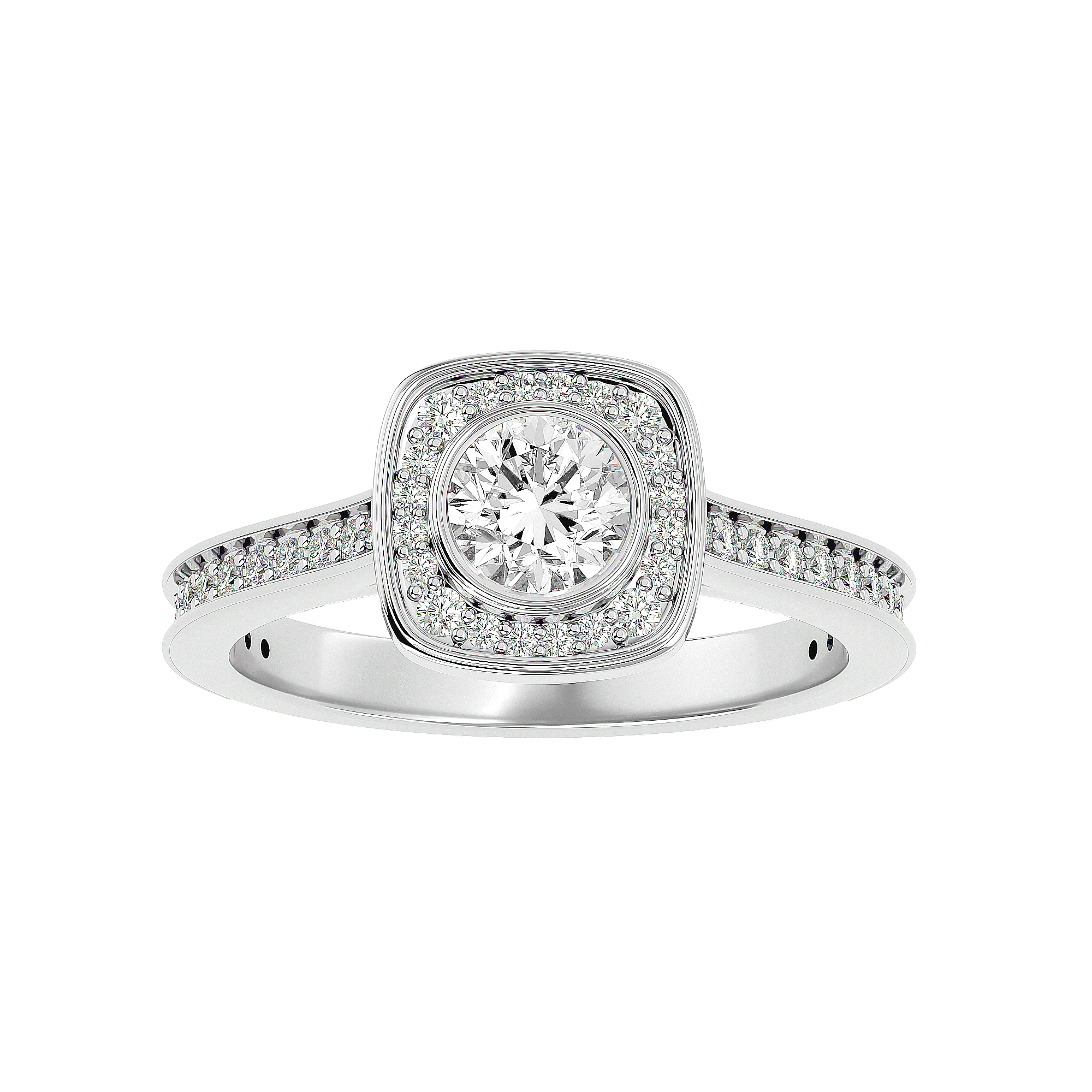 HOH Lydia Diamond Halo Ring
