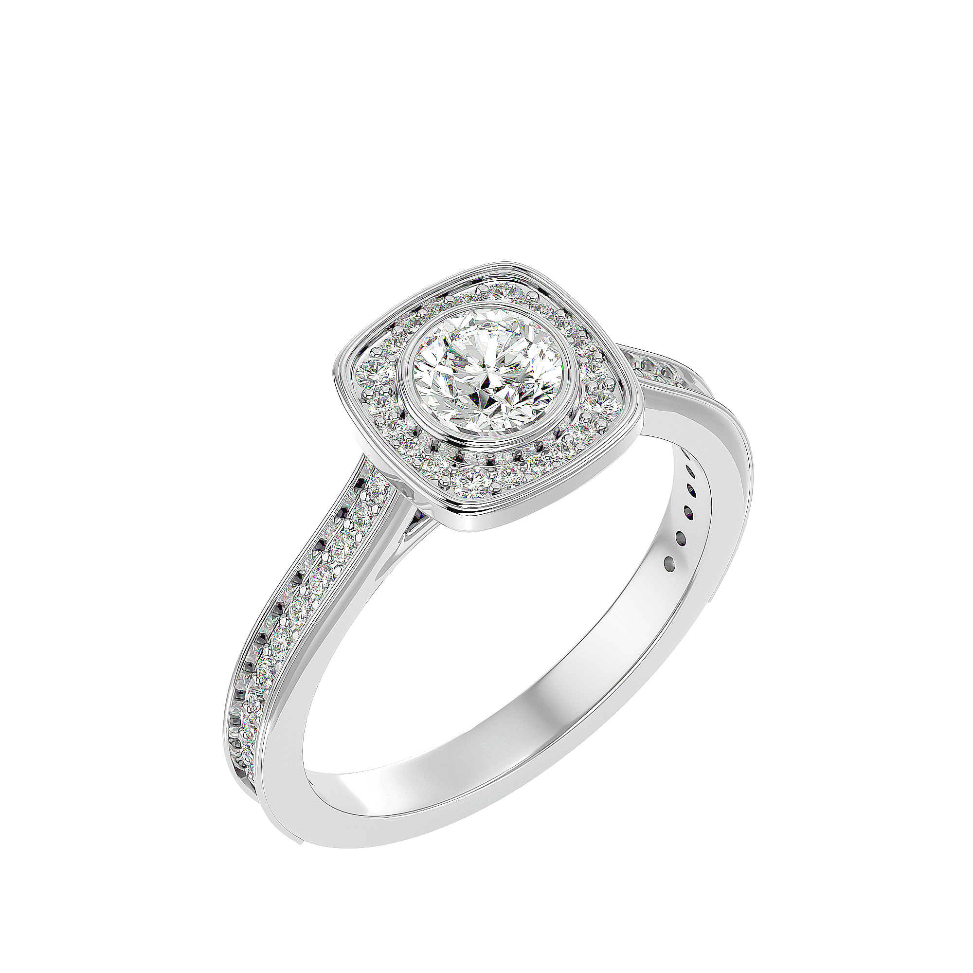 HOH Lydia Diamond Halo Ring