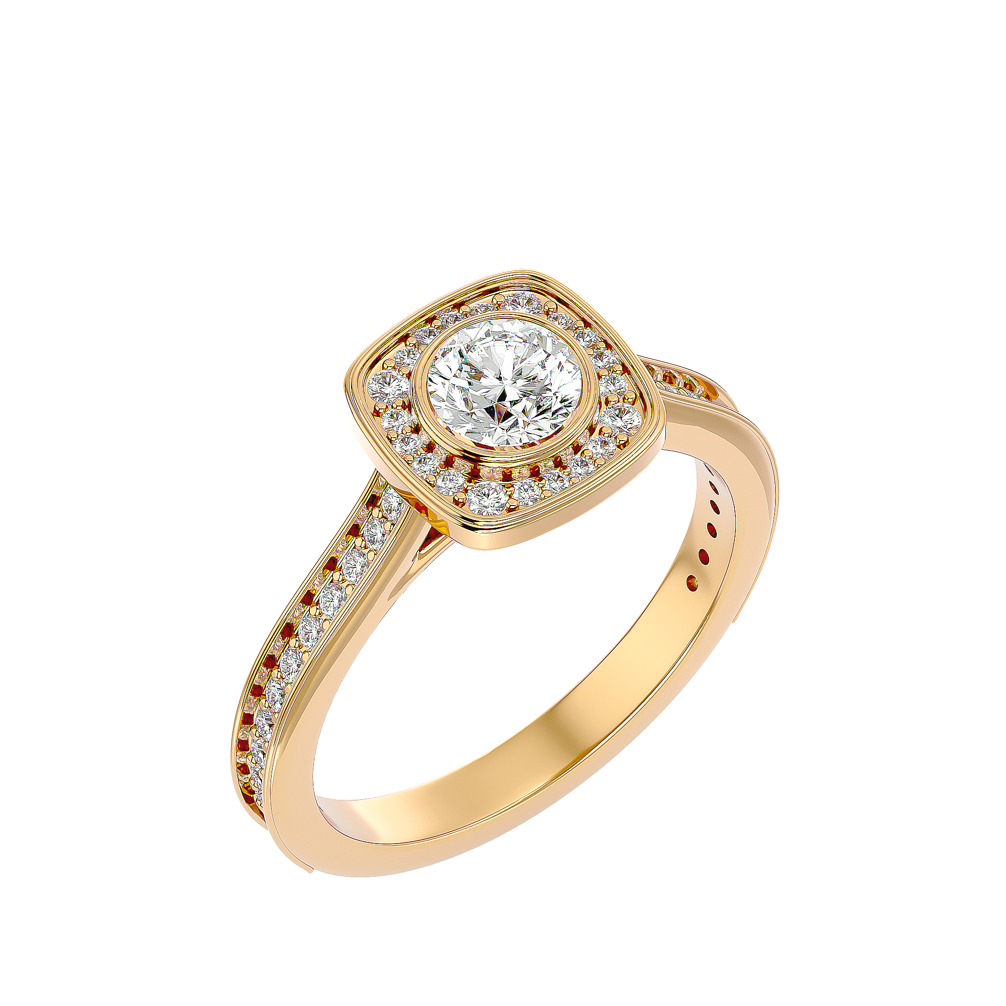 HOH Lydia Diamond Halo Ring
