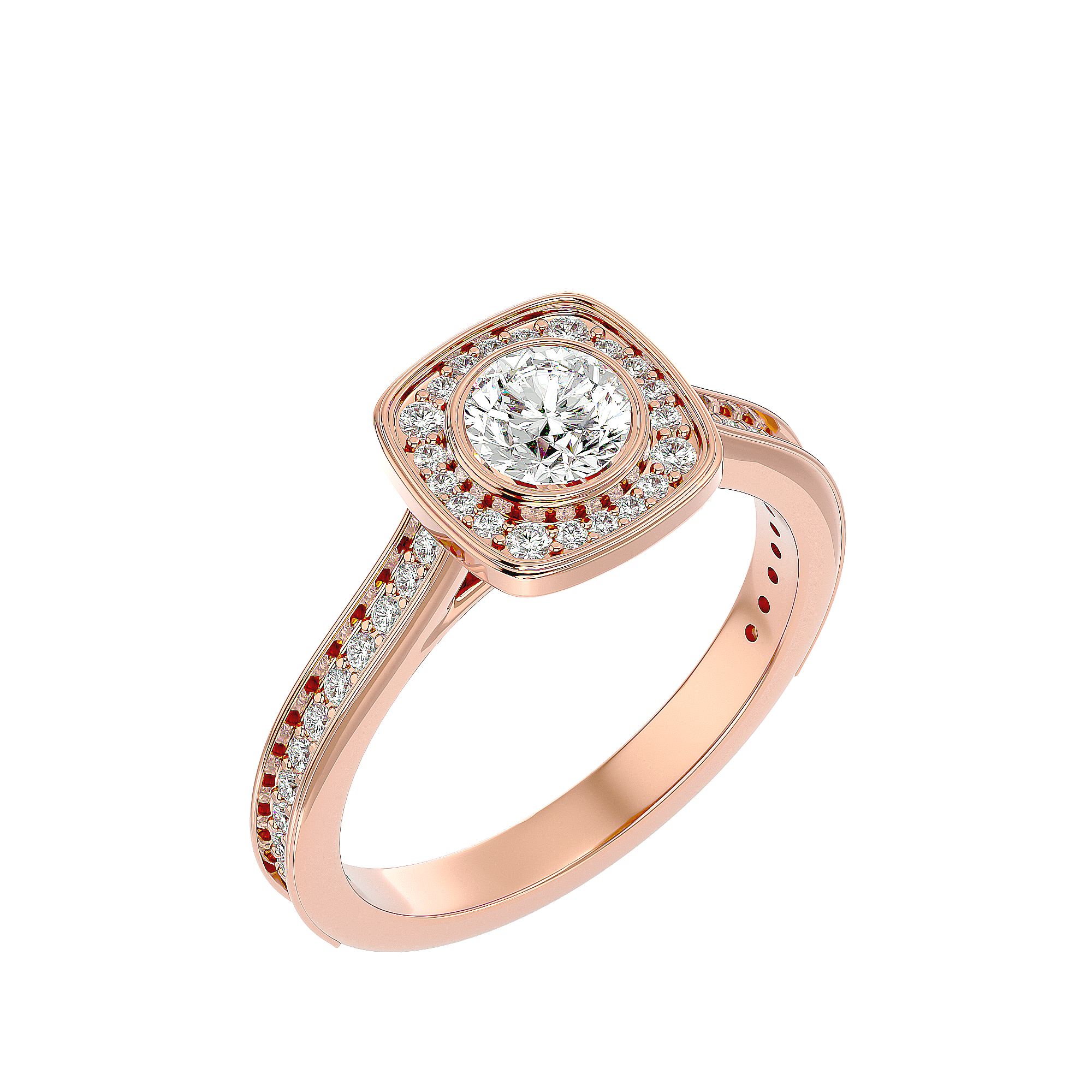 HOH Lydia Diamond Halo Ring