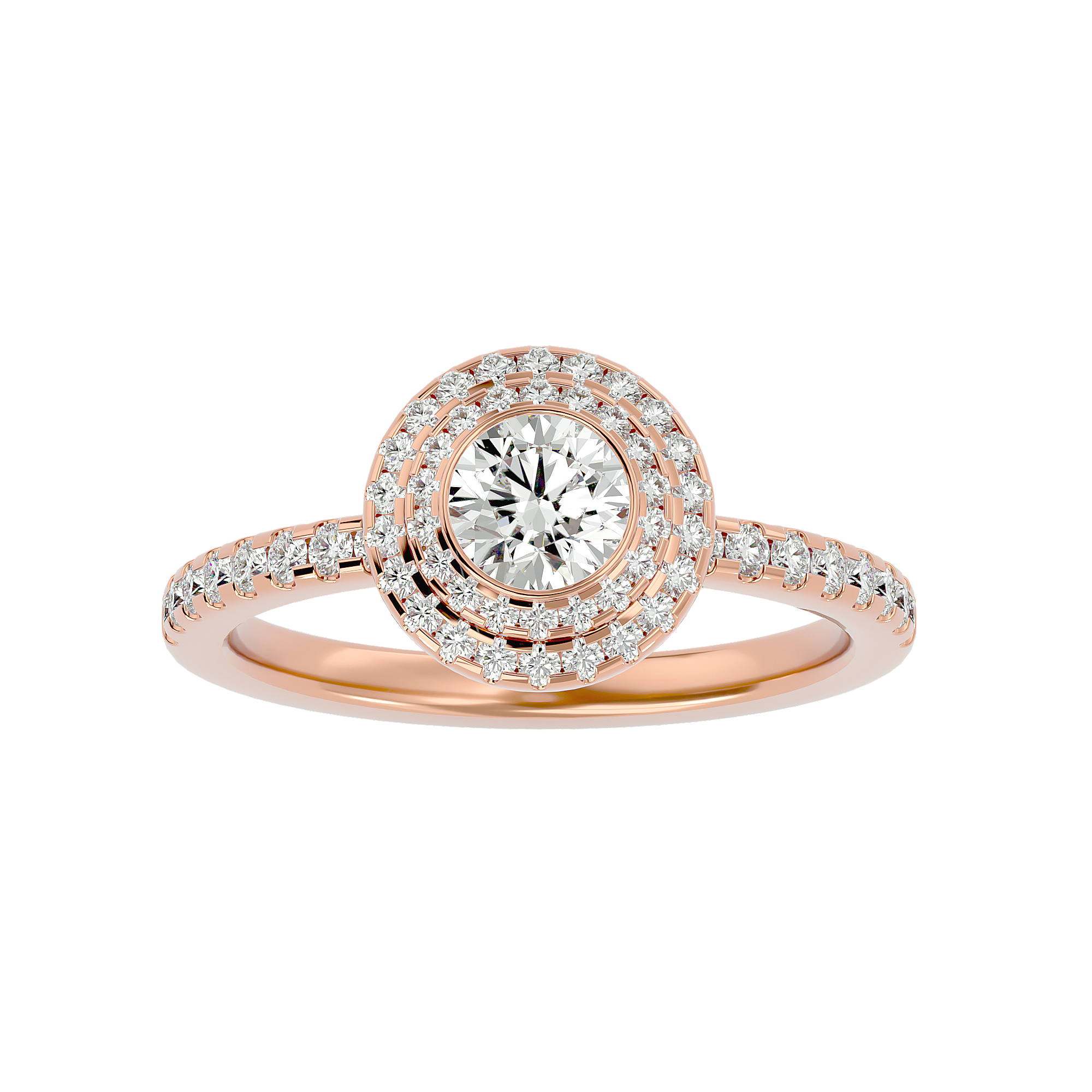 HOH Maria Diamond Halo Ring