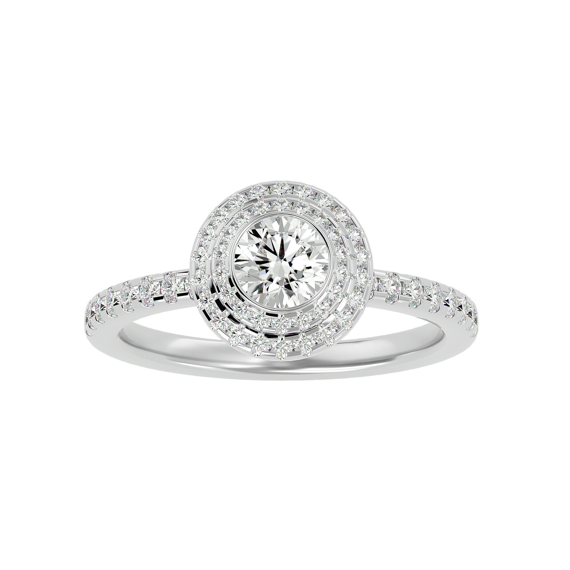 HOH Maria Diamond Halo Ring