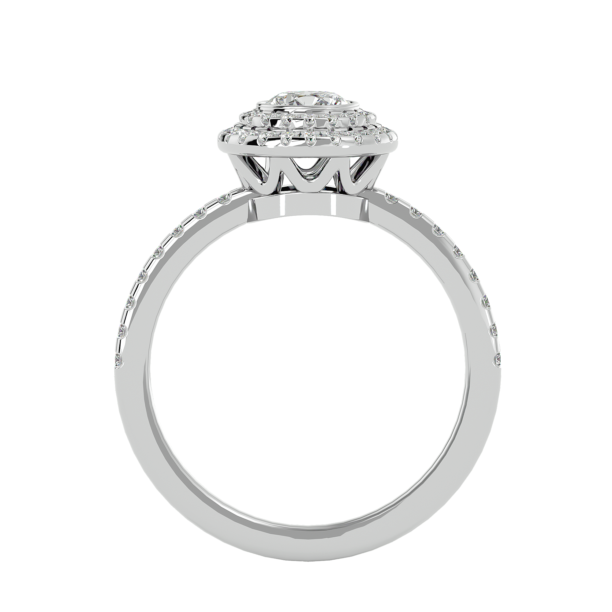 HOH Maria Diamond Halo Ring