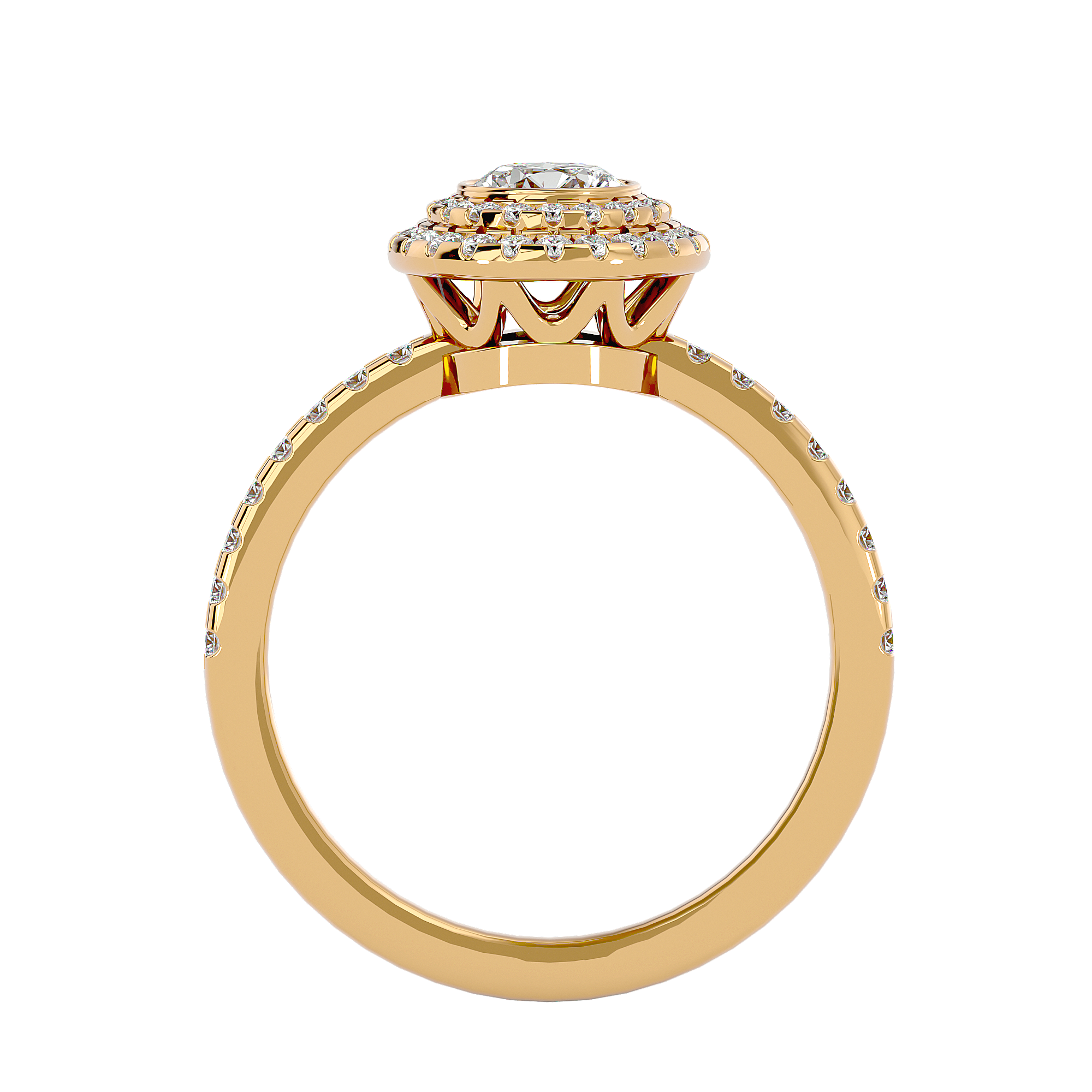 HOH Maria Diamond Halo Ring