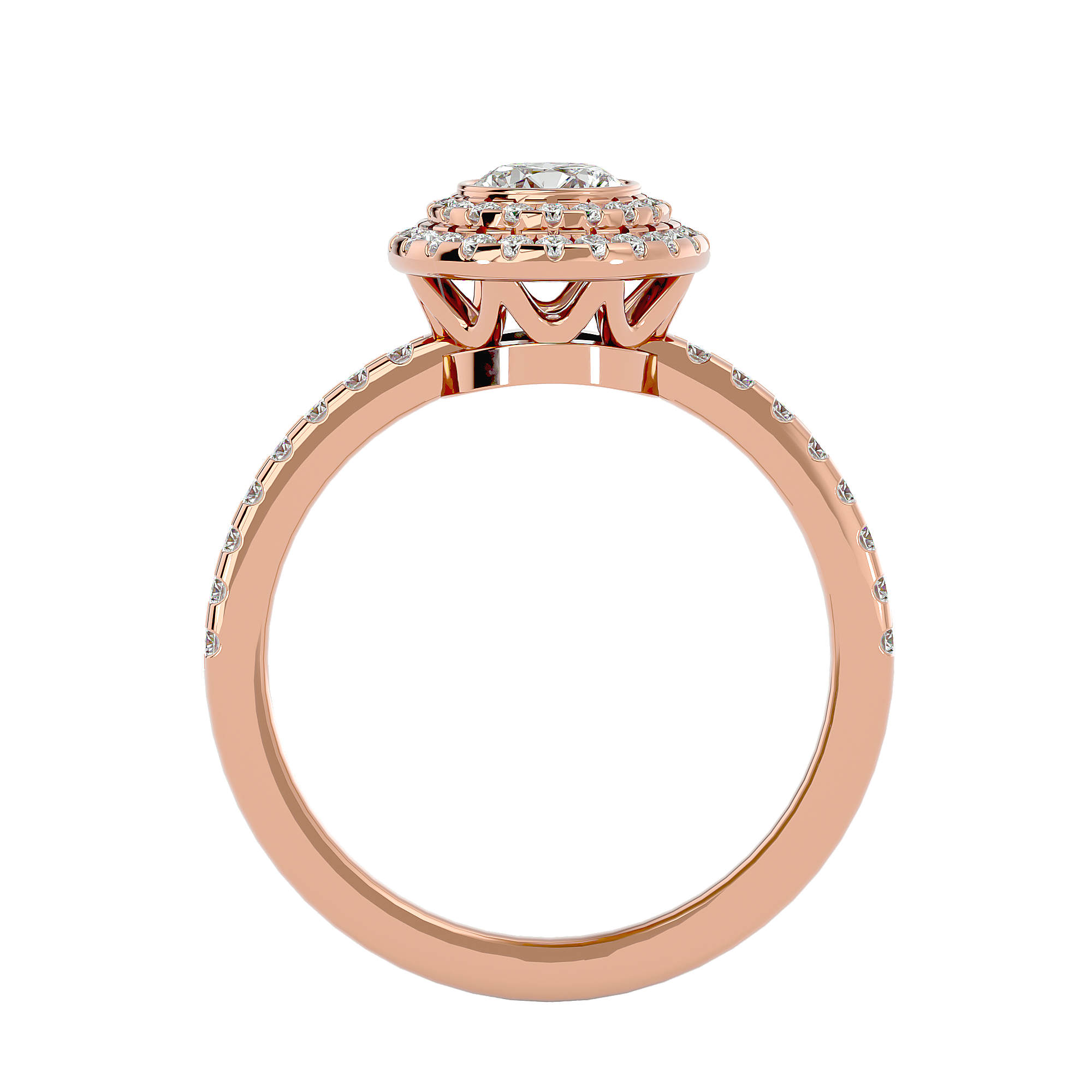 HOH Maria Diamond Halo Ring