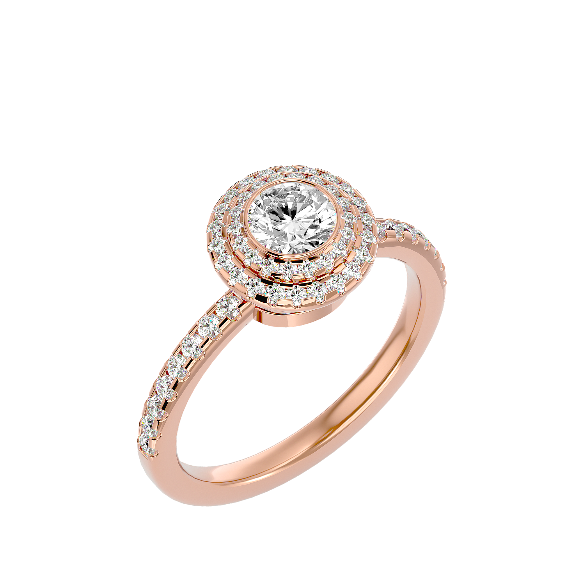 HOH Maria Diamond Halo Ring