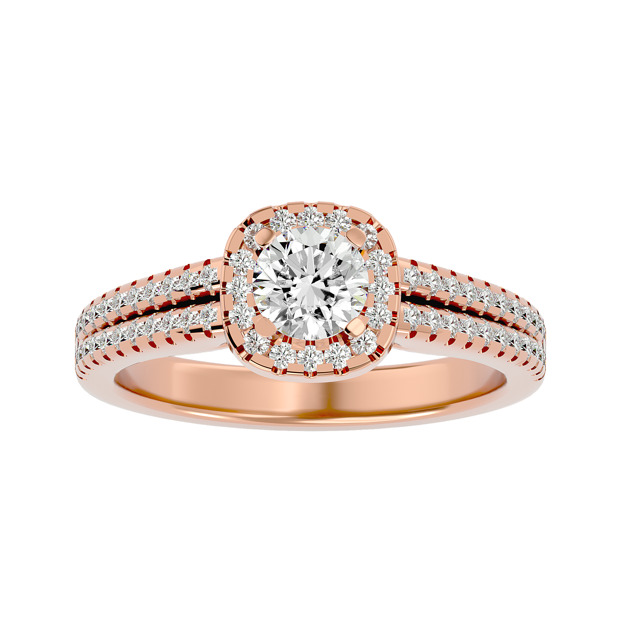 HOH Mireille Diamond Halo Ring