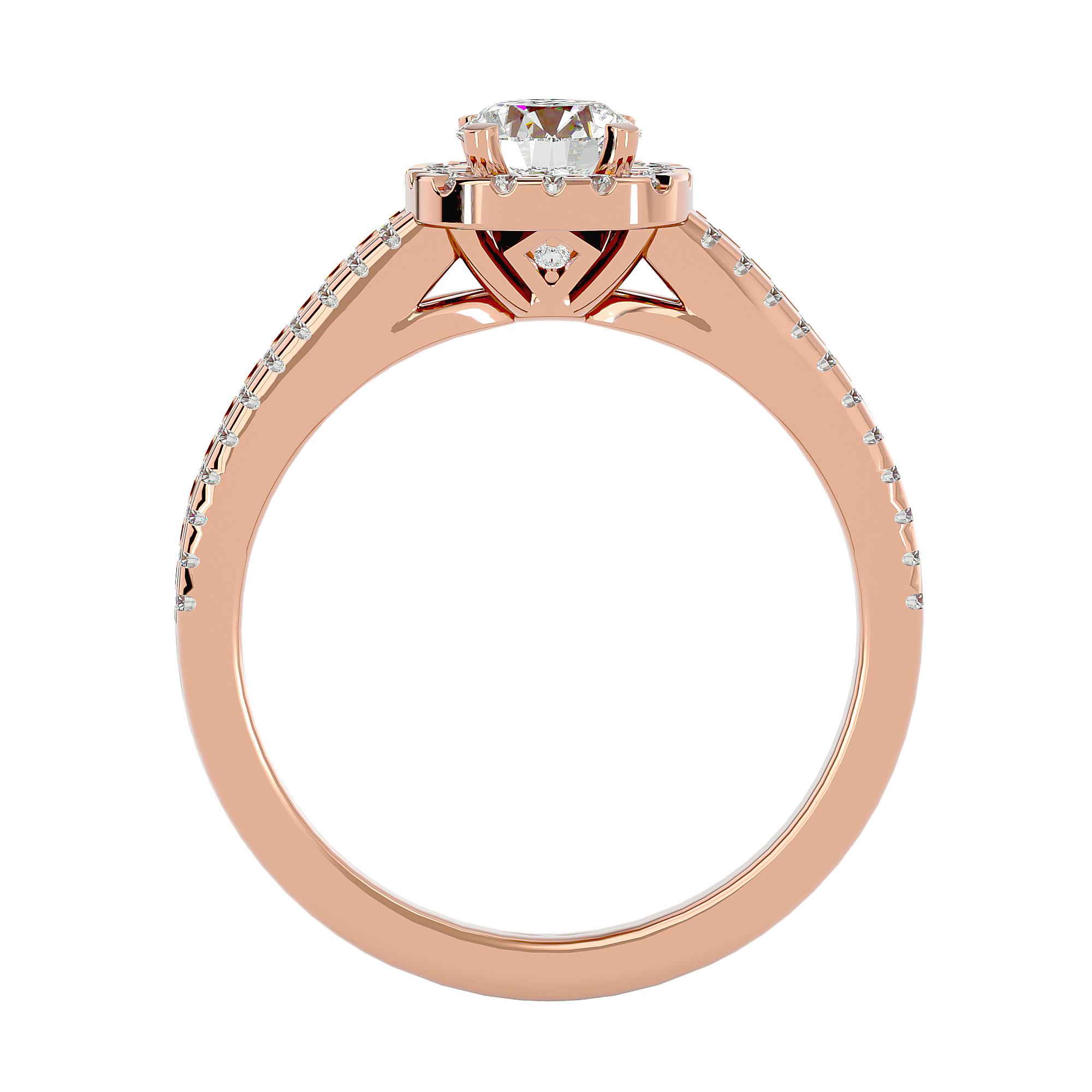 HOH Mireille Diamond Halo Ring