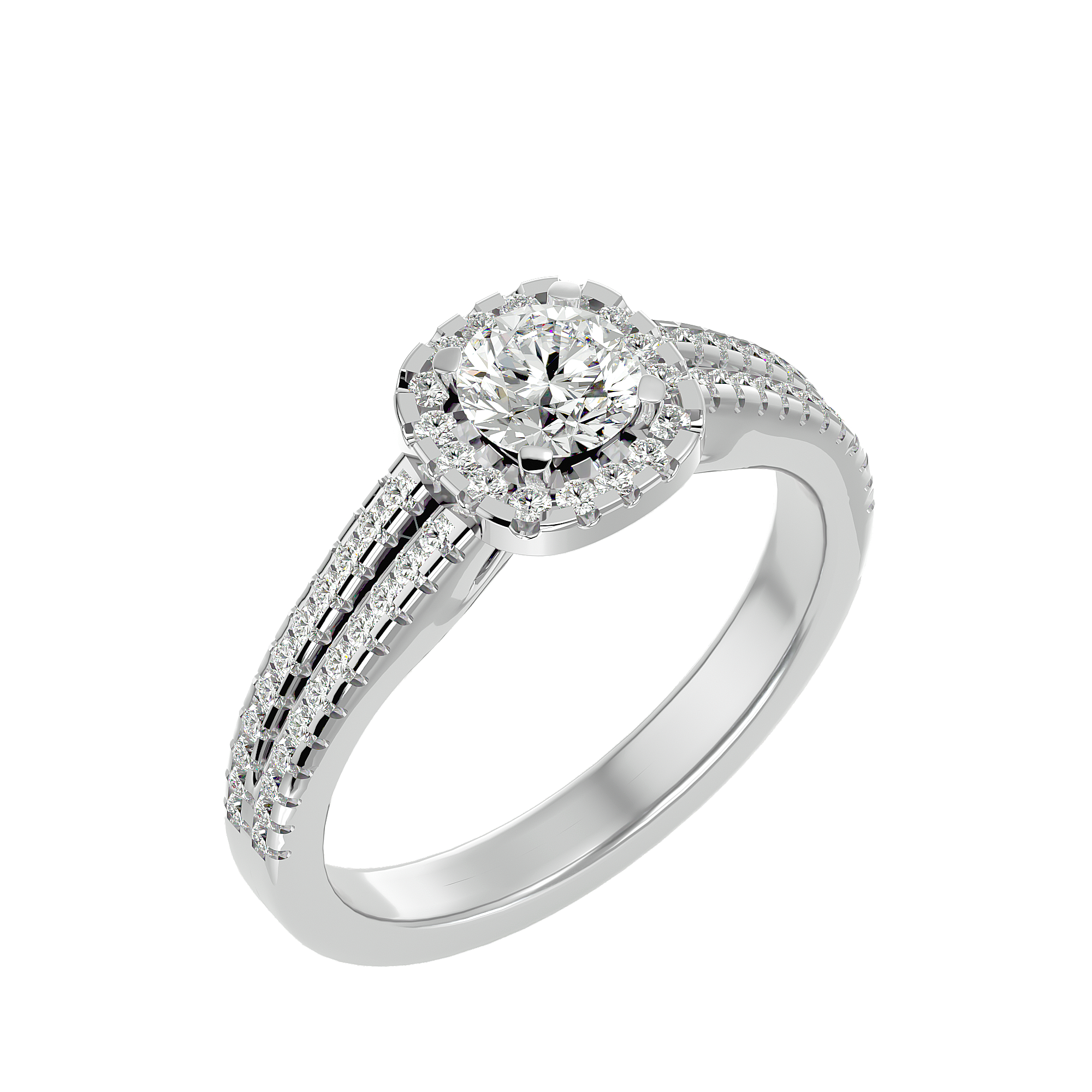 HOH Mireille Diamond Halo Ring