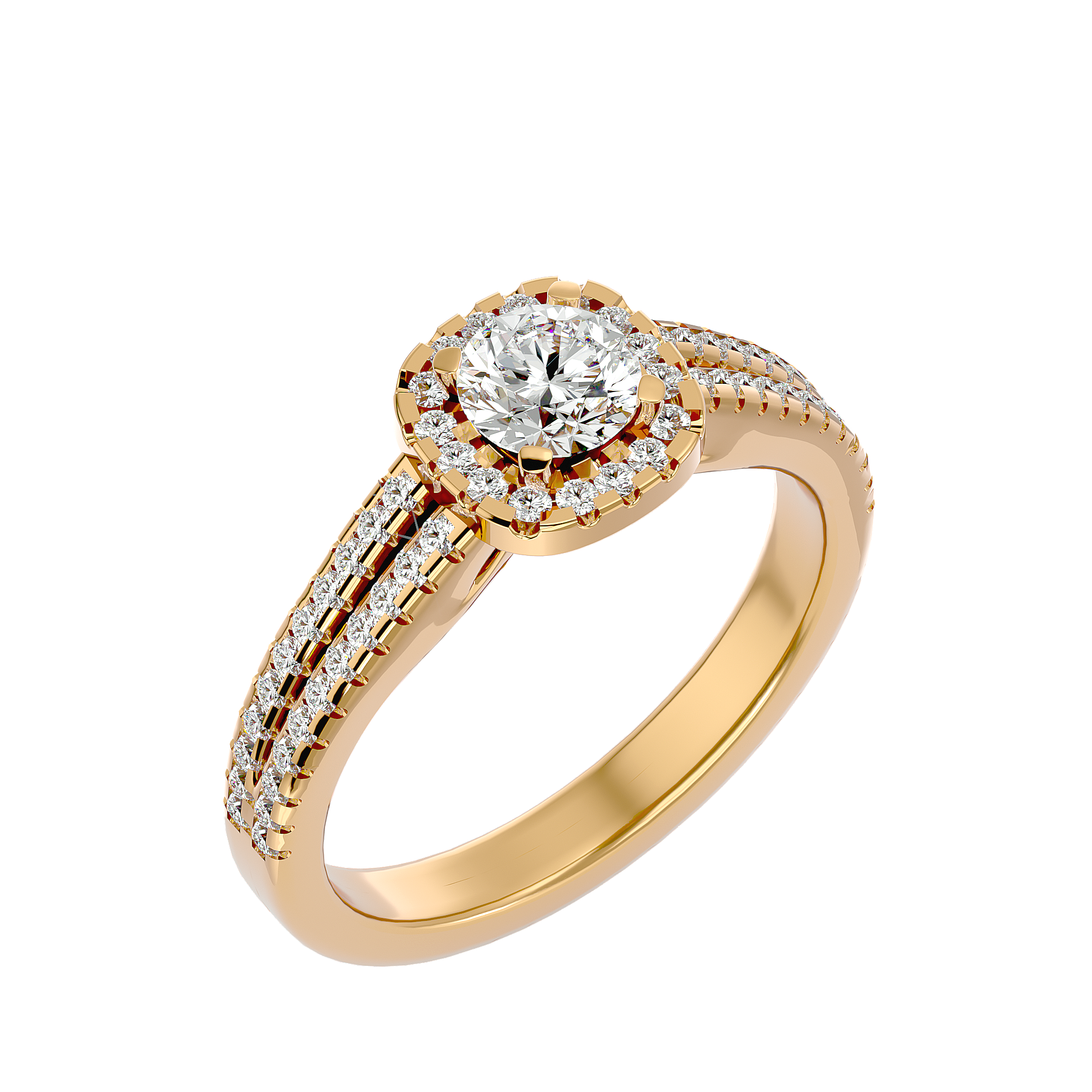 HOH Mireille Diamond Halo Ring