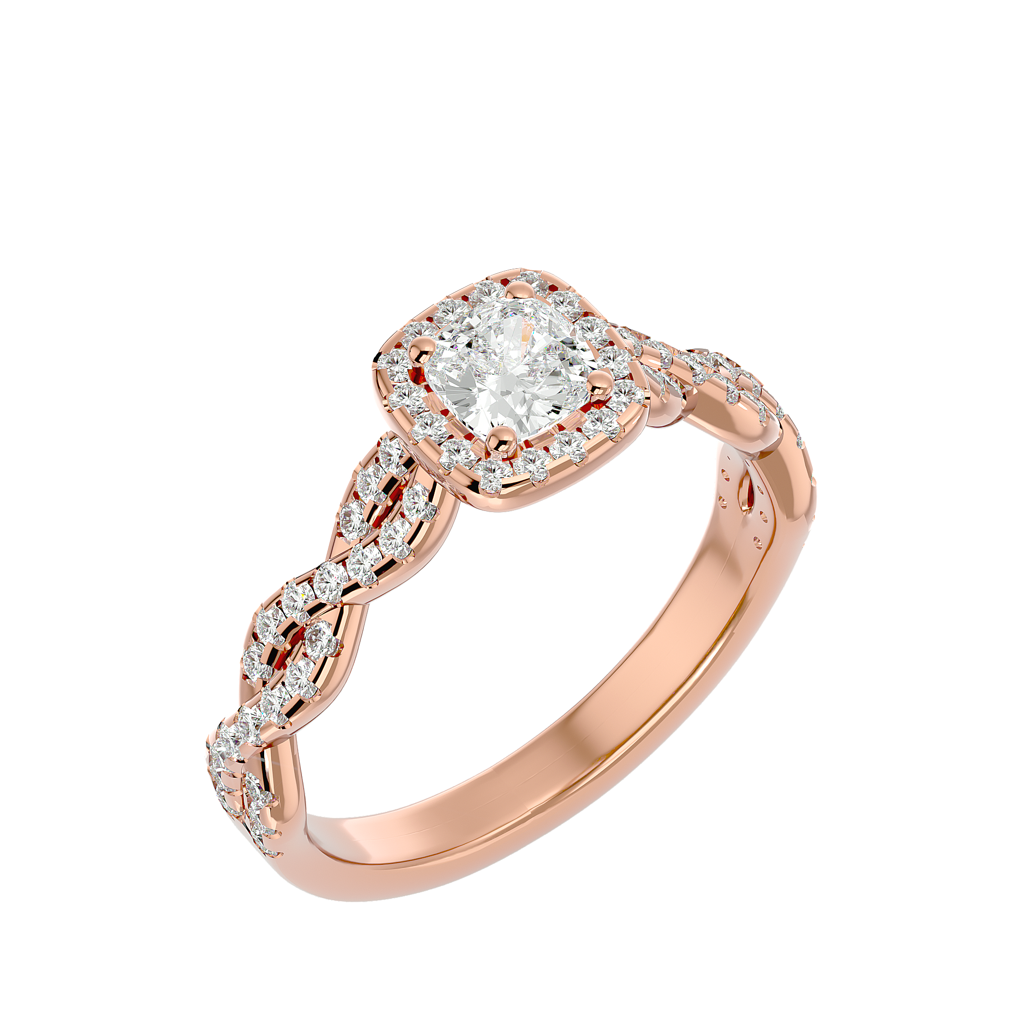 HOH Octavia Diamond Halo Ring