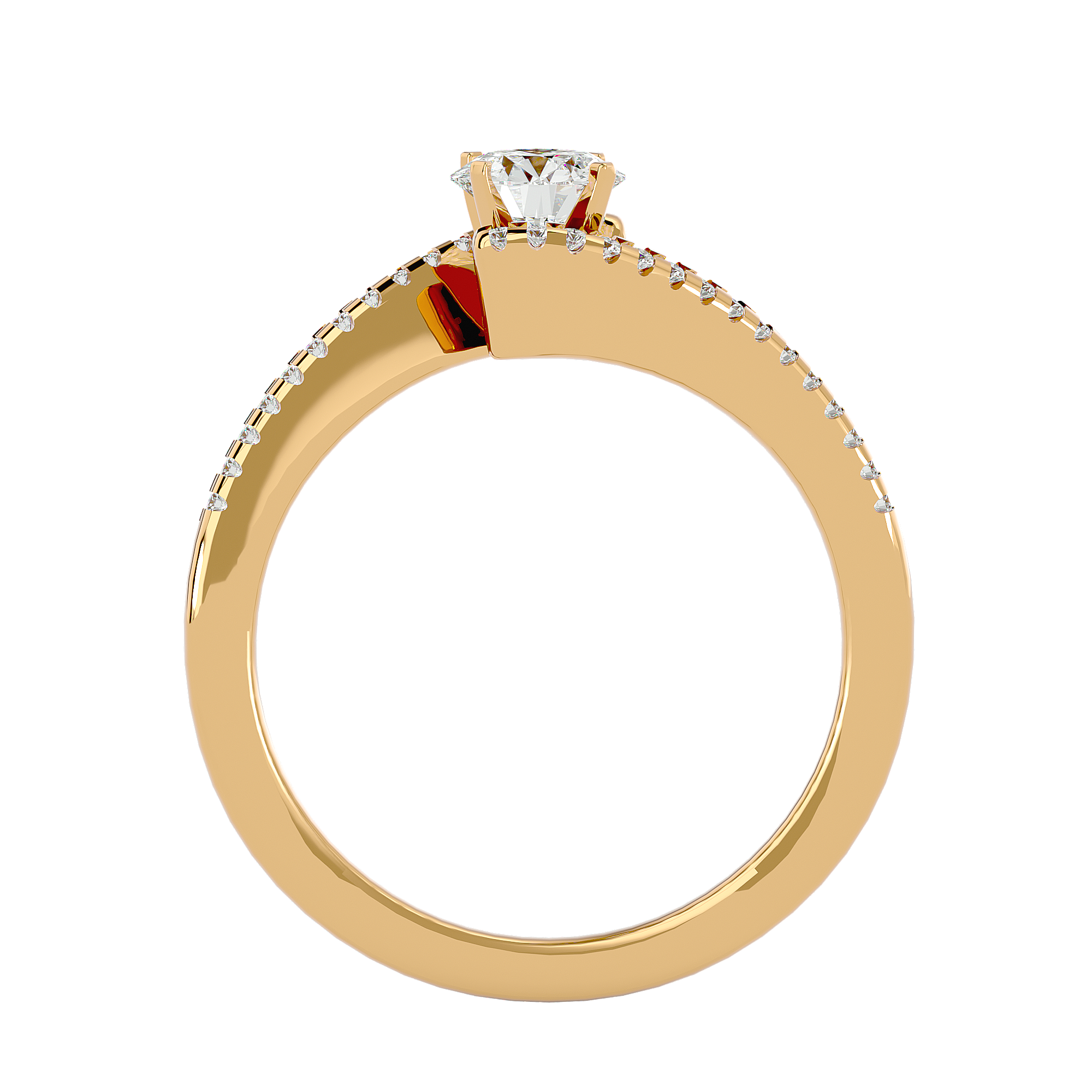 HOH Eva Diamond Solitaire Ring