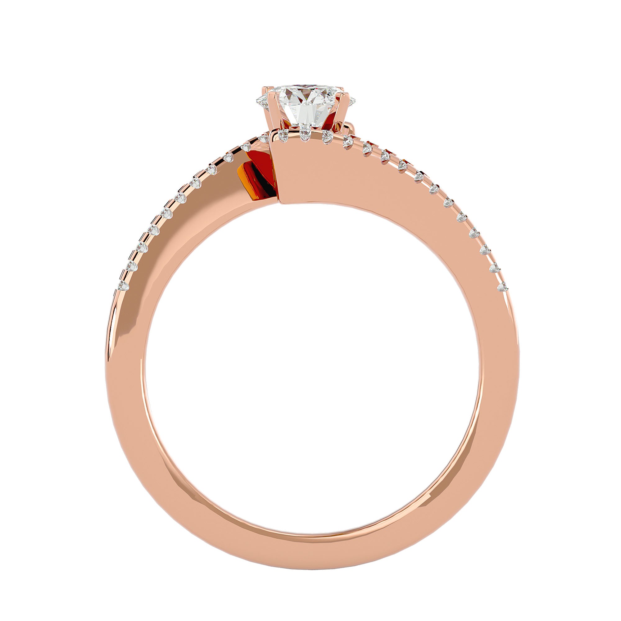 HOH Eva Diamond Solitaire Ring
