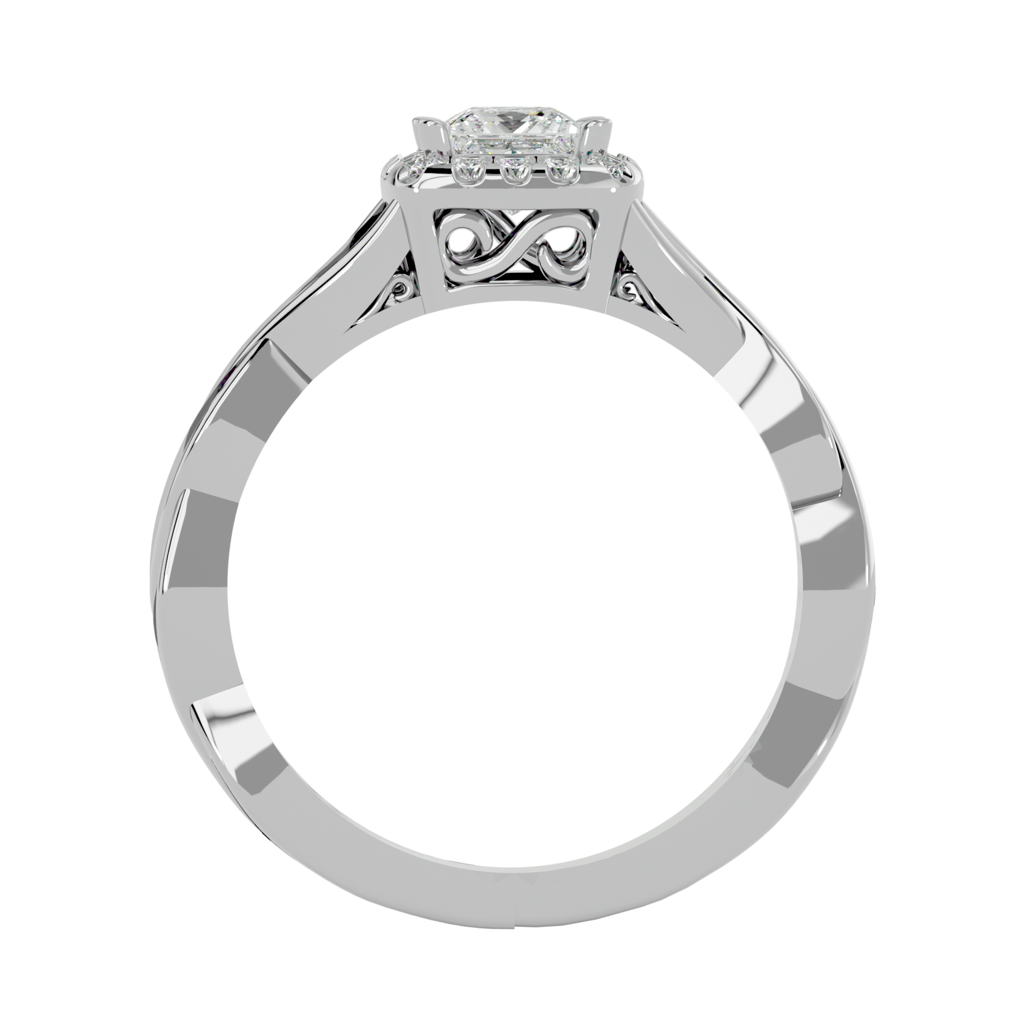 HOH Allison Diamond Halo Ring