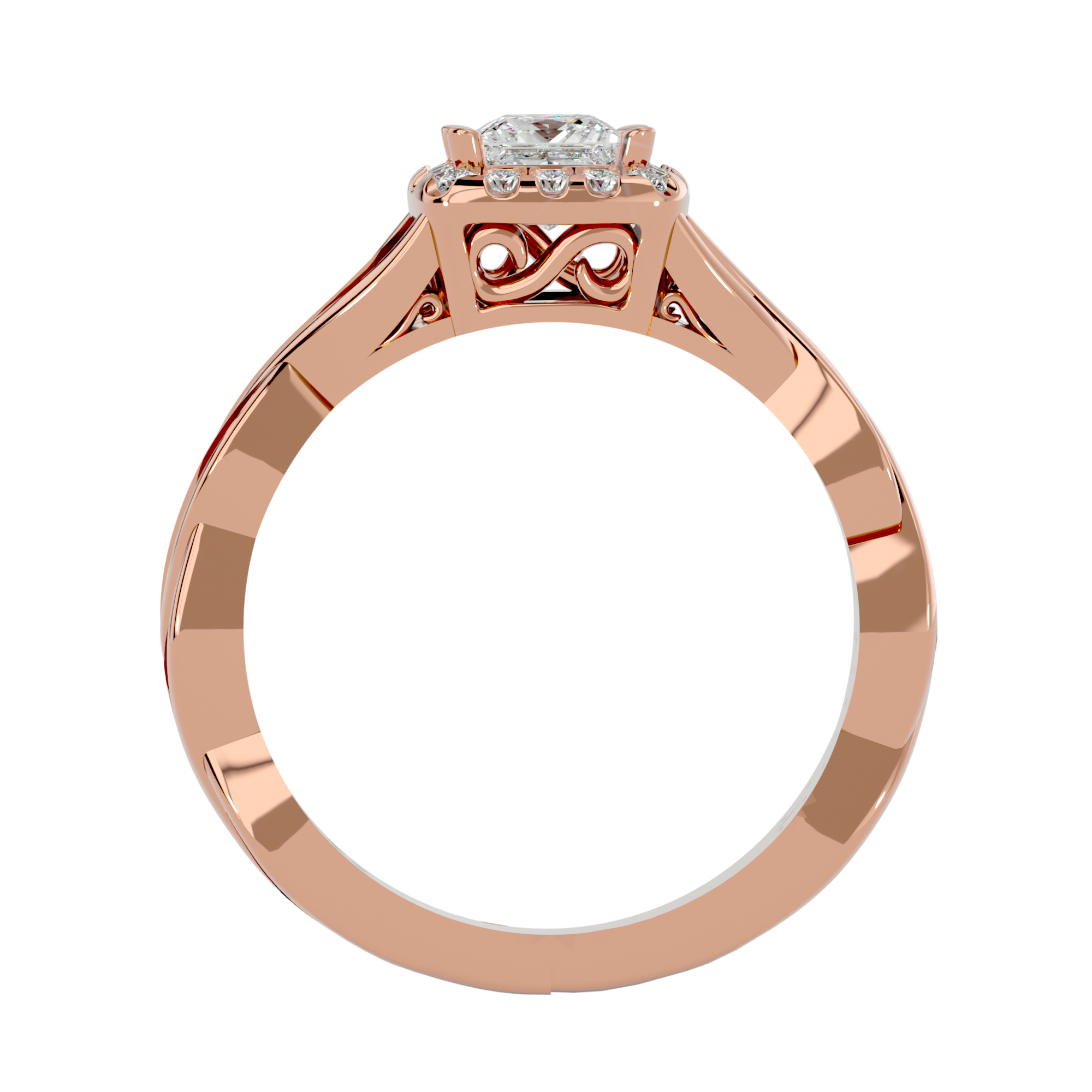 HOH Allison Diamond Halo Ring